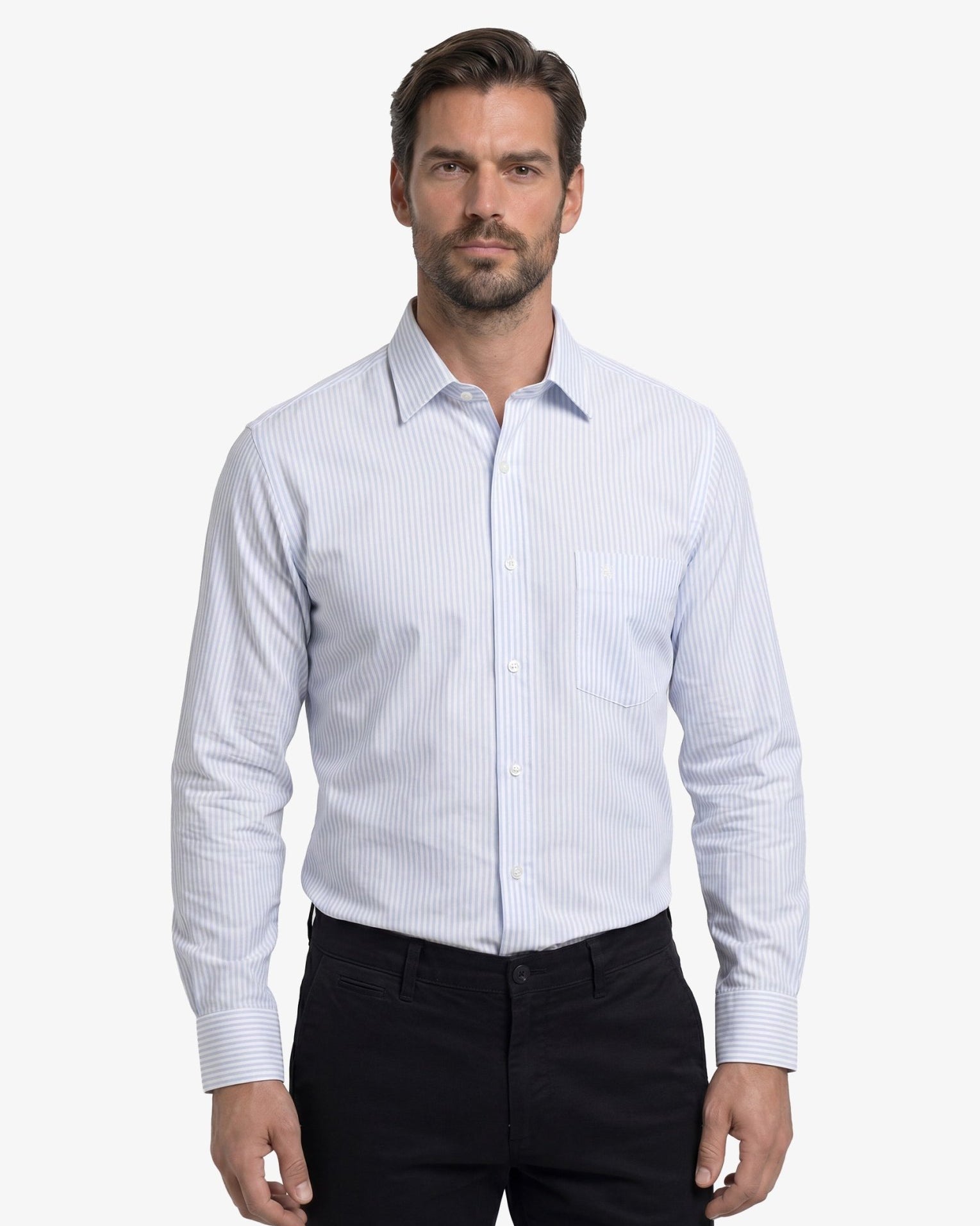 Manchester Elite Camisa de Vestir Algodón Wrinkle Free - Manchester