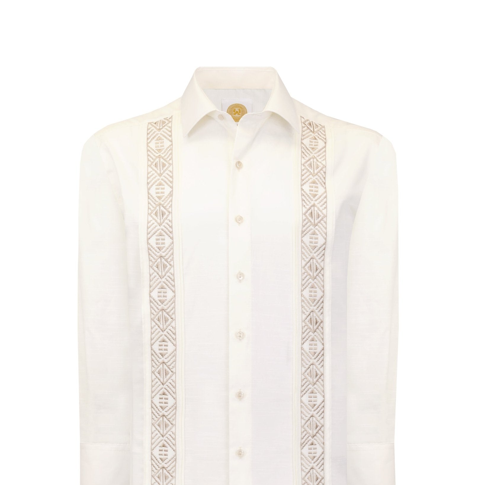 Manchester Guayabera Alforzas Artesanales - Sin Bolsas - Manga Larga - Manchester