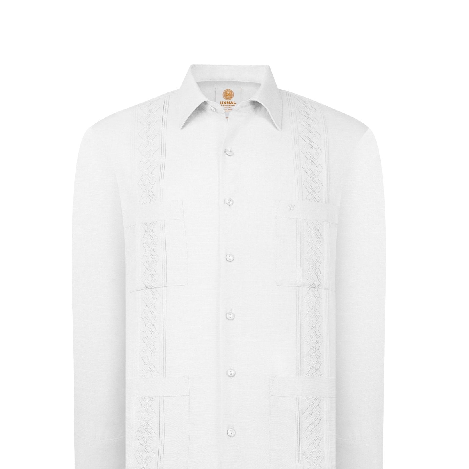 Manchester Guayabera Alforzas Artesanales y Bordado en Relieve - Manchester