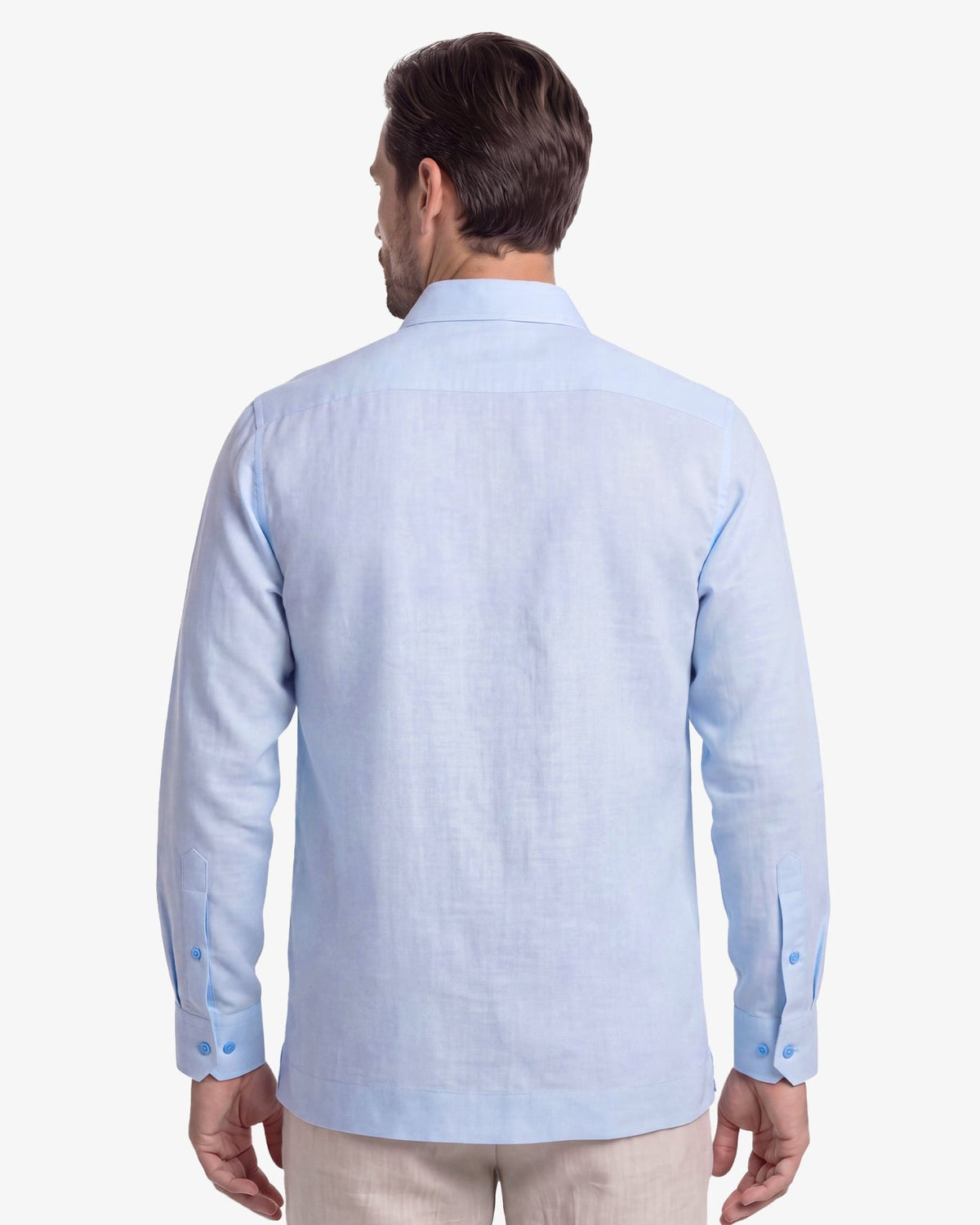 Manchester Guayabera Alforzas Artesanales y Bordado en Relieve - Manchester