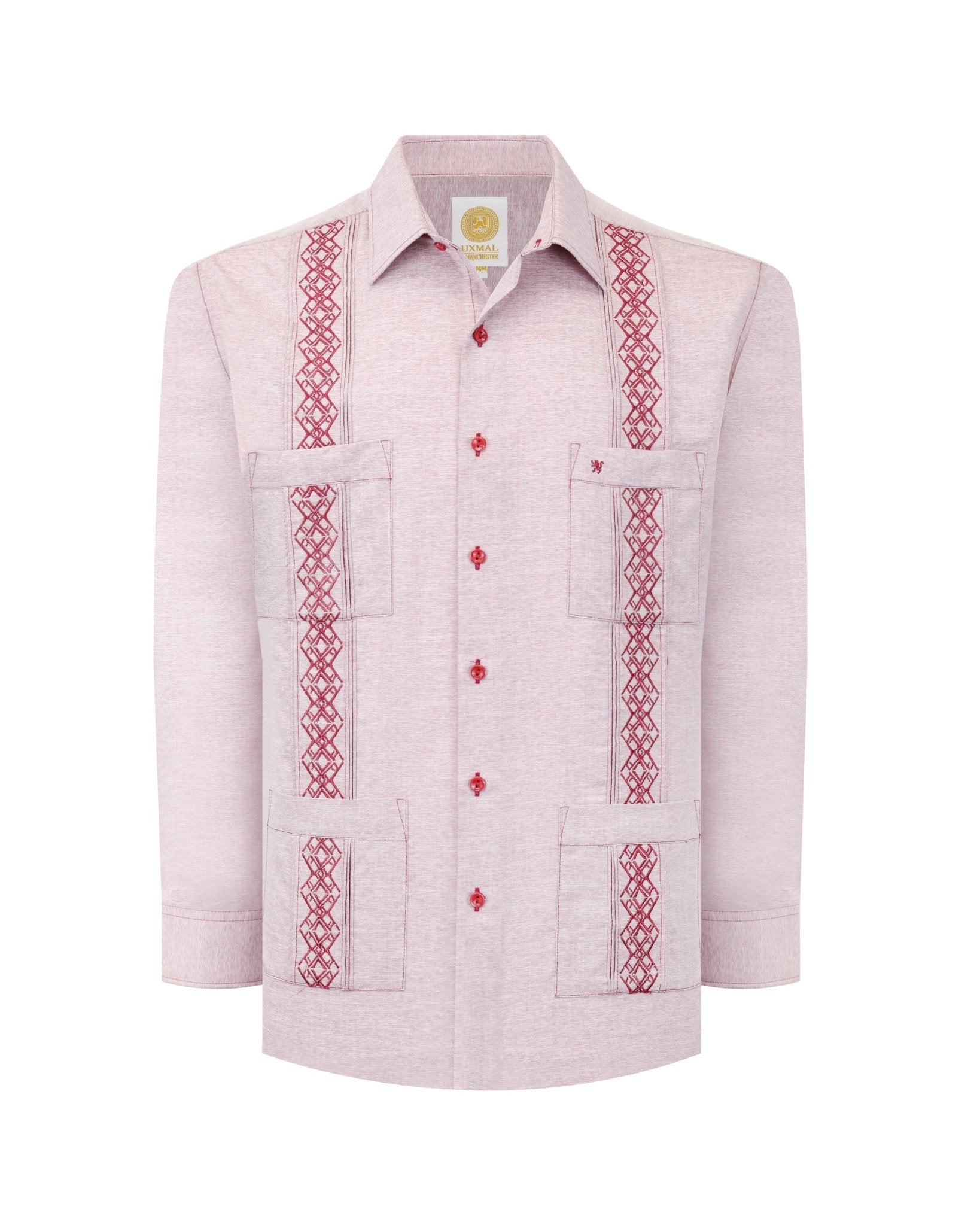 Manchester Guayabera Alforzas Artesanales y Bordado en Relieve - Manchester
