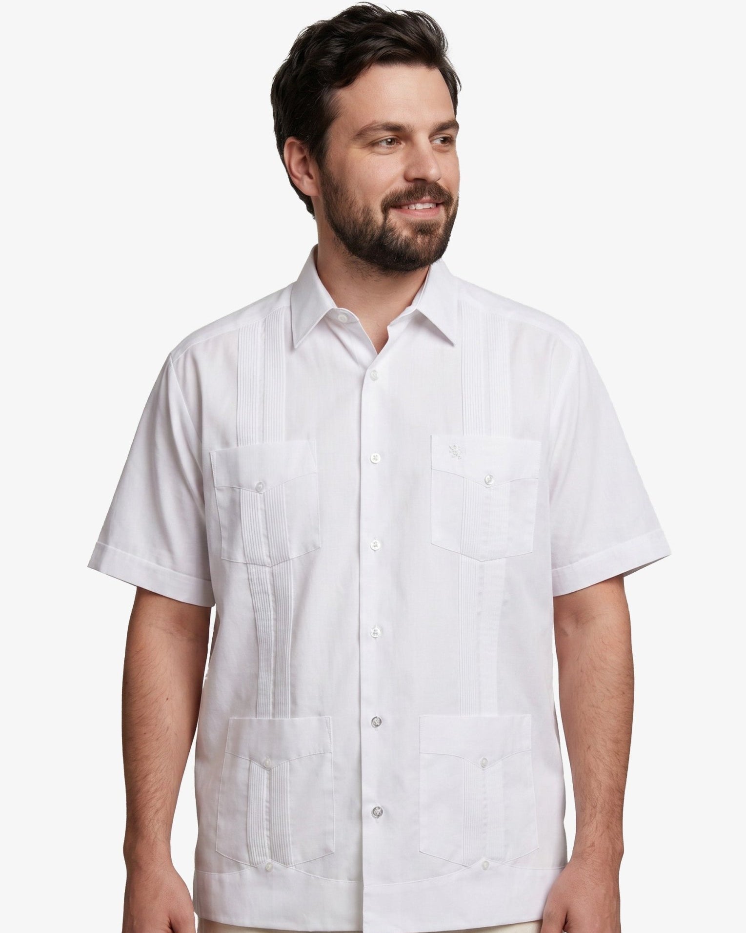 Manchester Guayabera Big and Tall Algodón y Poliéster - Manchester