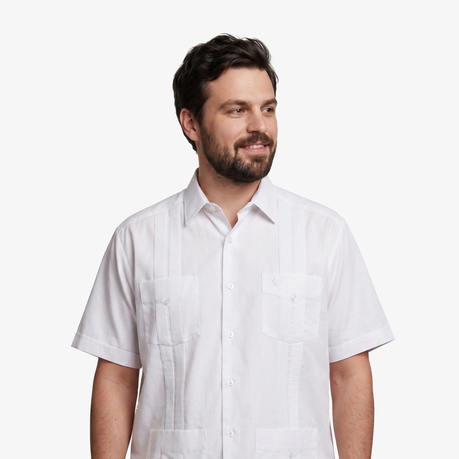 Manchester Guayabera Big and Tall Algodón y Poliéster - Manchester