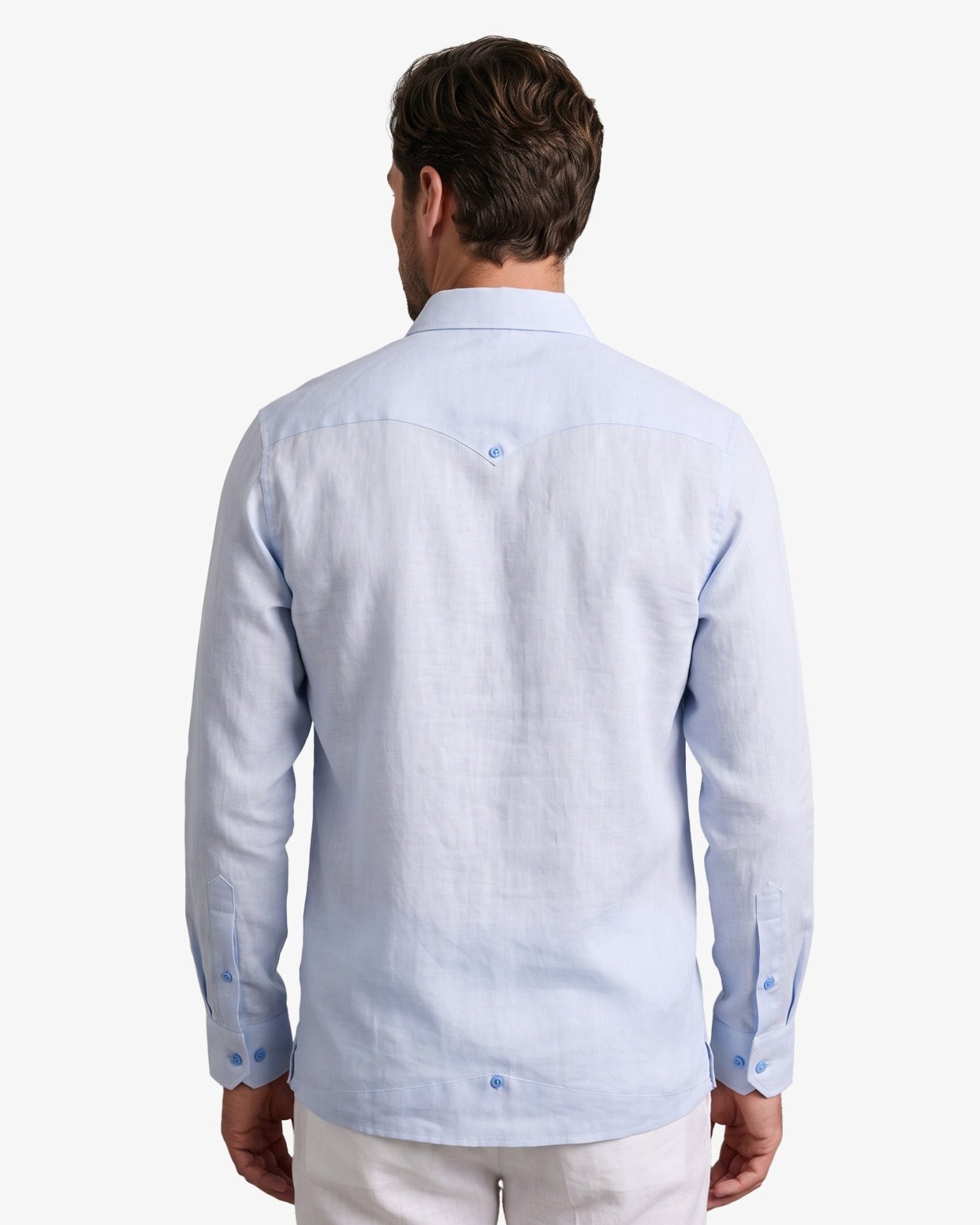 Manchester Guayabera Bordada Floral Premium Manga Larga - Manchester