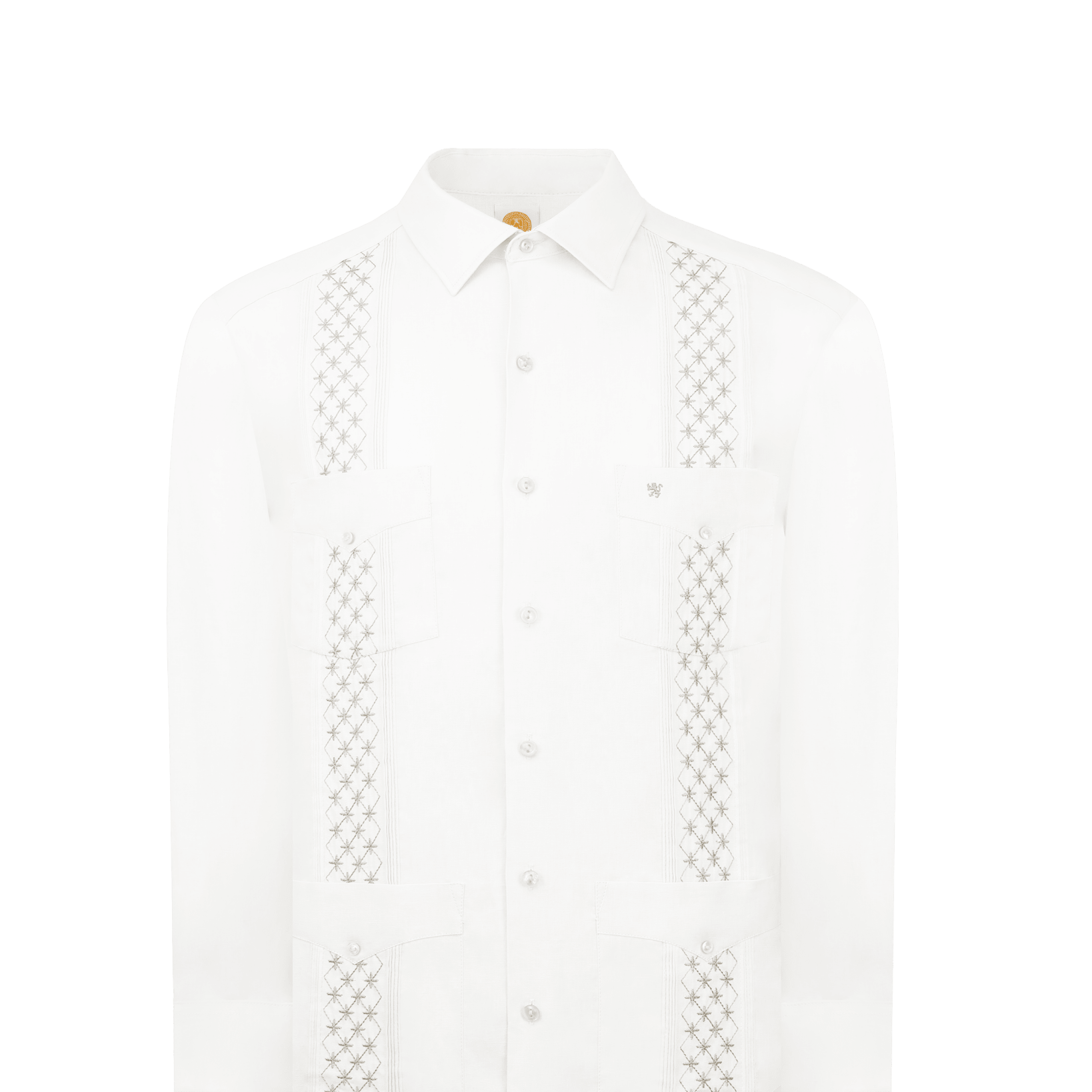 Manchester Guayabera Bordada Floral Premium Manga Larga - Manchester
