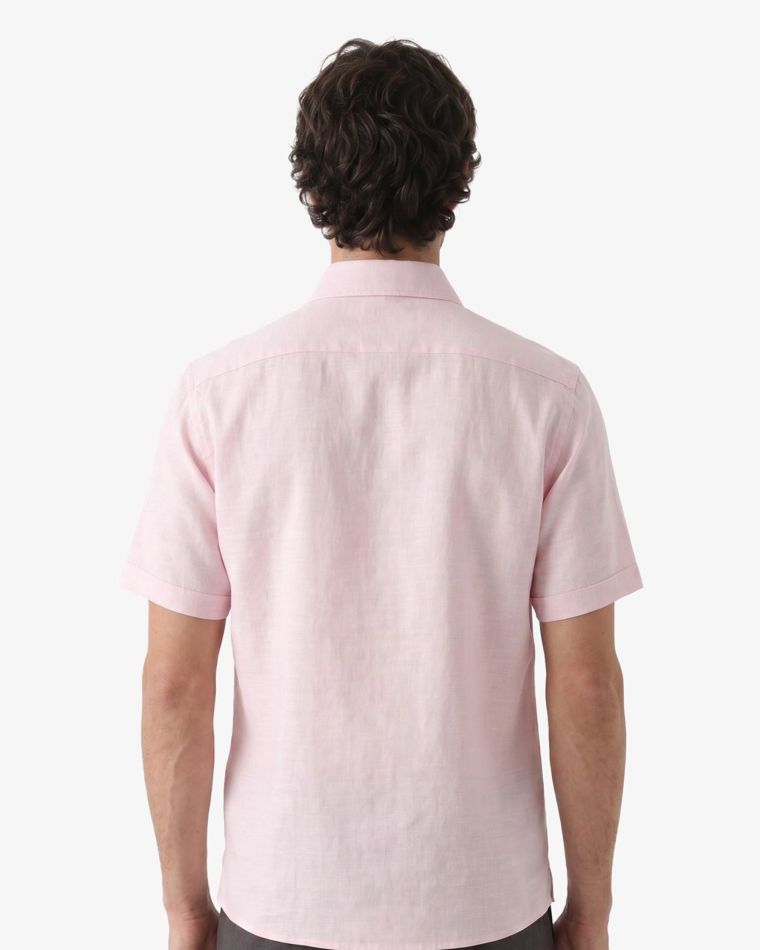 Manchester Guayabera Bordado Geométrico y Alforzas Finas - Manga Corta - Manchester