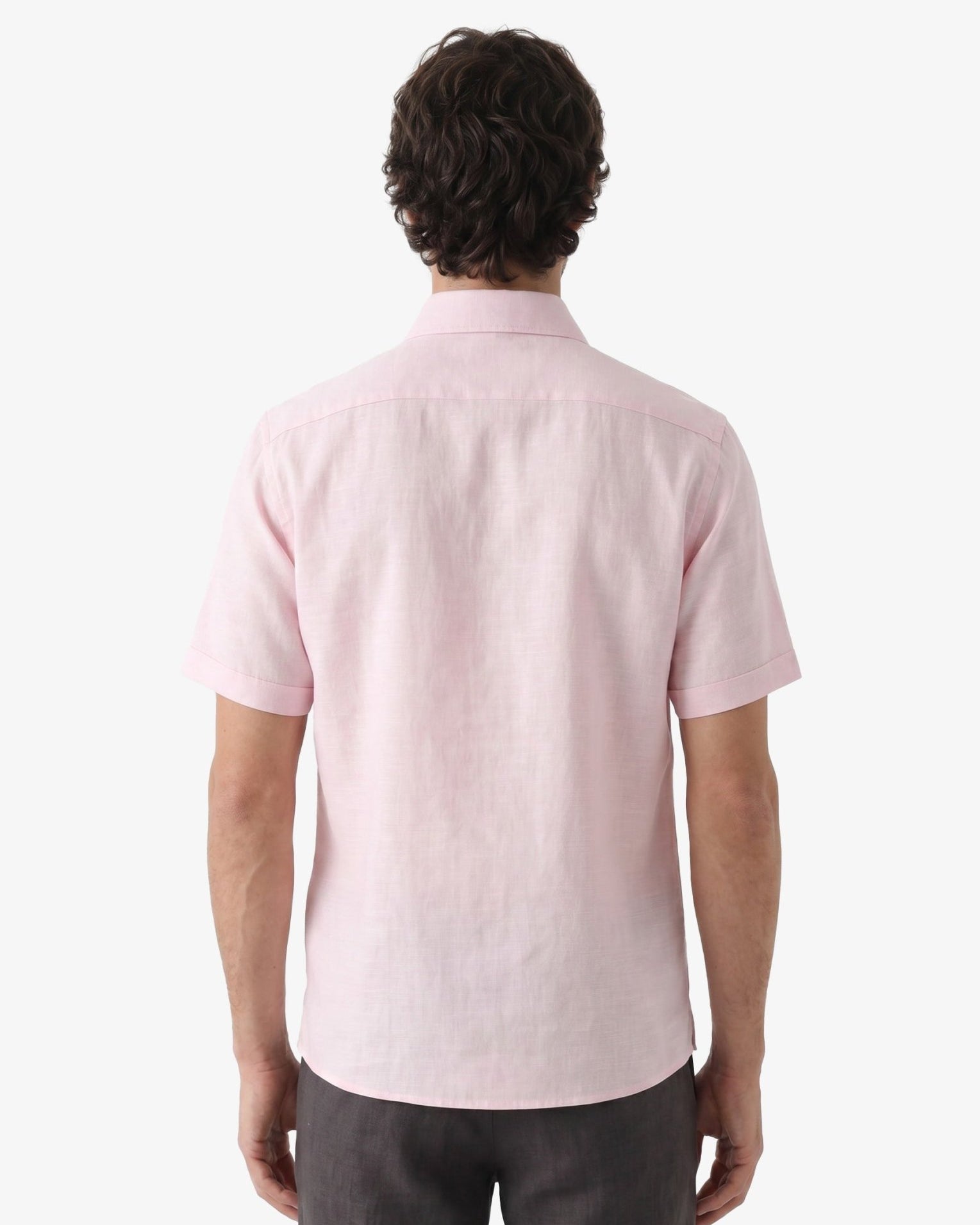 Manchester Guayabera Bordado Geométrico y Alforzas Finas - Manga Corta - Manchester