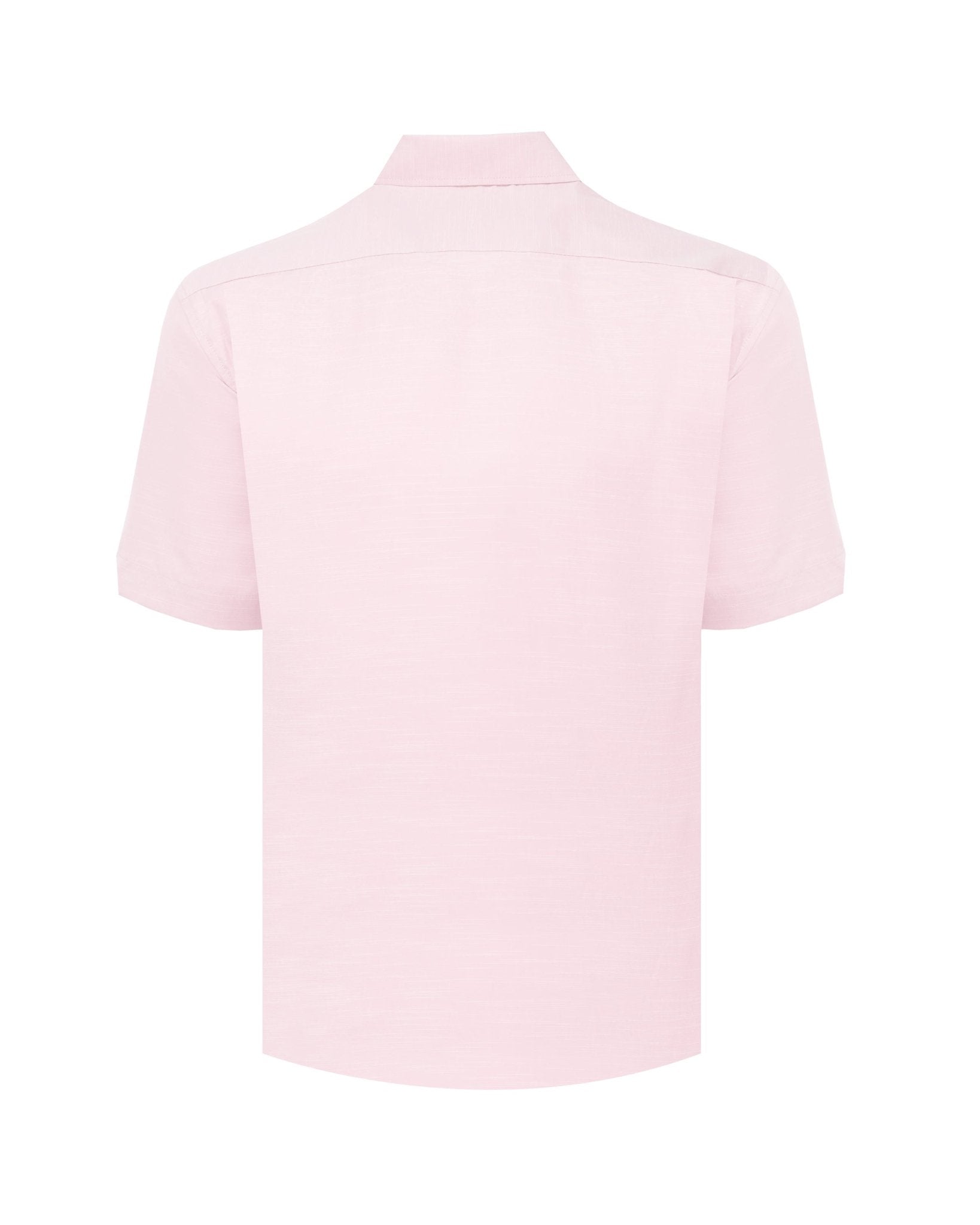 Manchester Guayabera Bordado Geométrico y Alforzas Finas - Manga Corta - Manchester