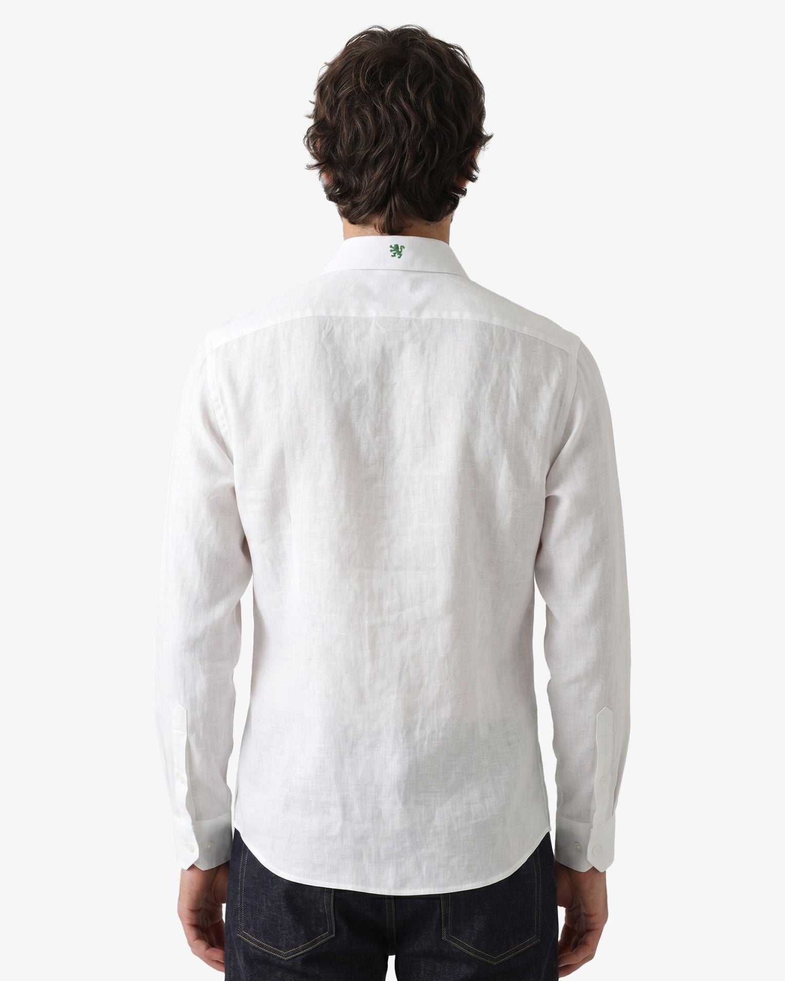 Manchester Guayabera de Lino Edición Especial Mundial 2026 – Sin Bolsas Manga Larga - Manchester
