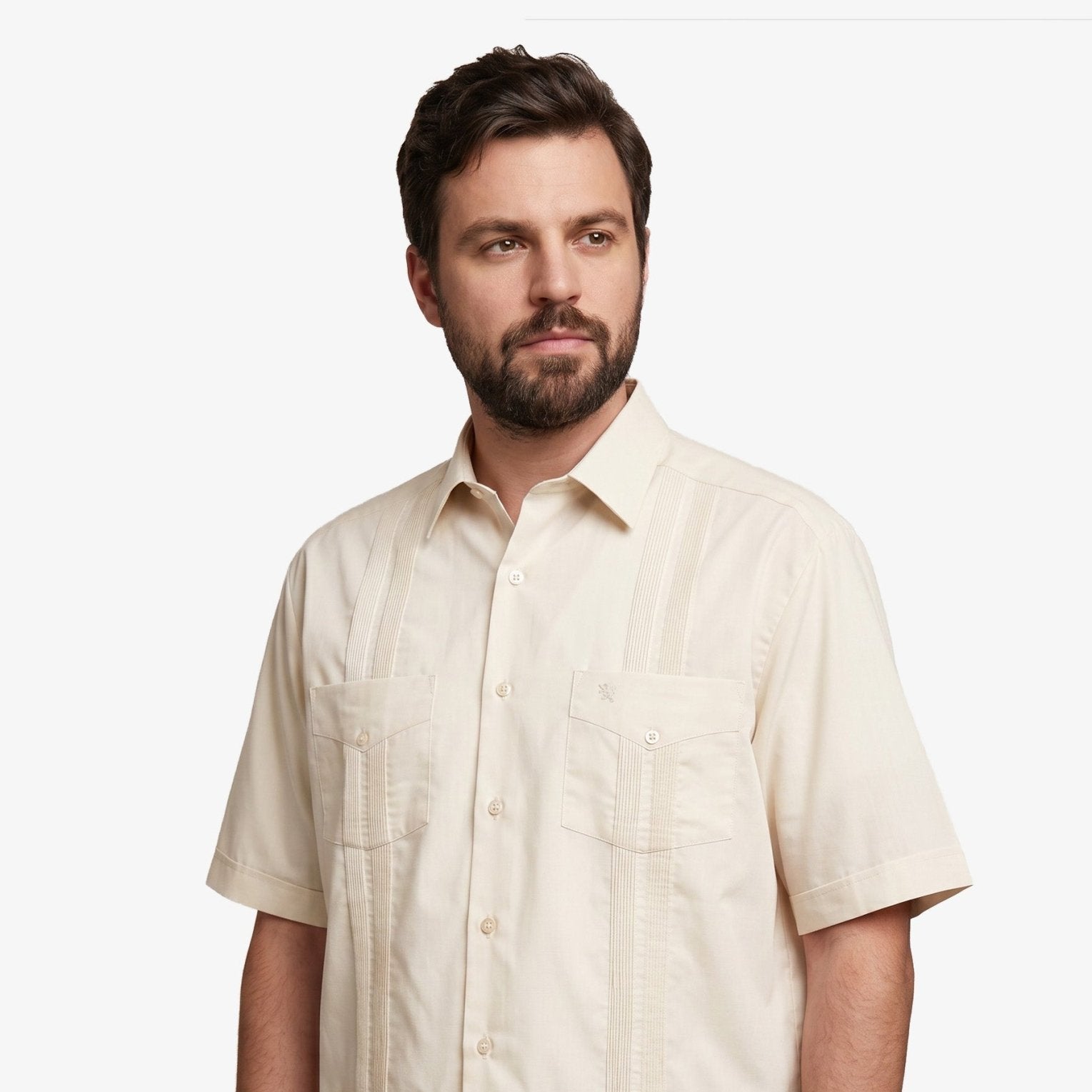 Manchester Guayabera de Manga Corta de Talla Extra - Manchester