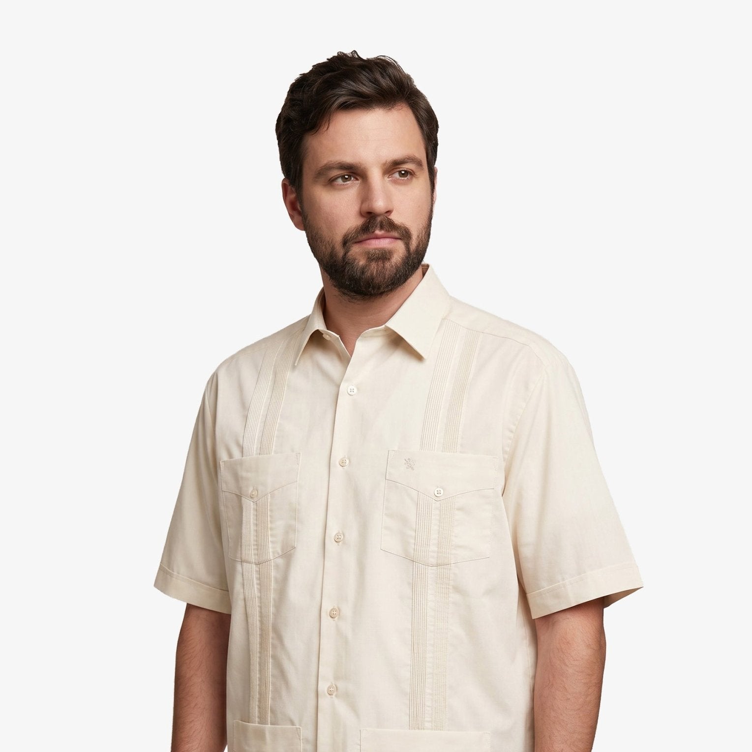 Manchester Guayabera de Manga Corta de Talla Extra - Manchester