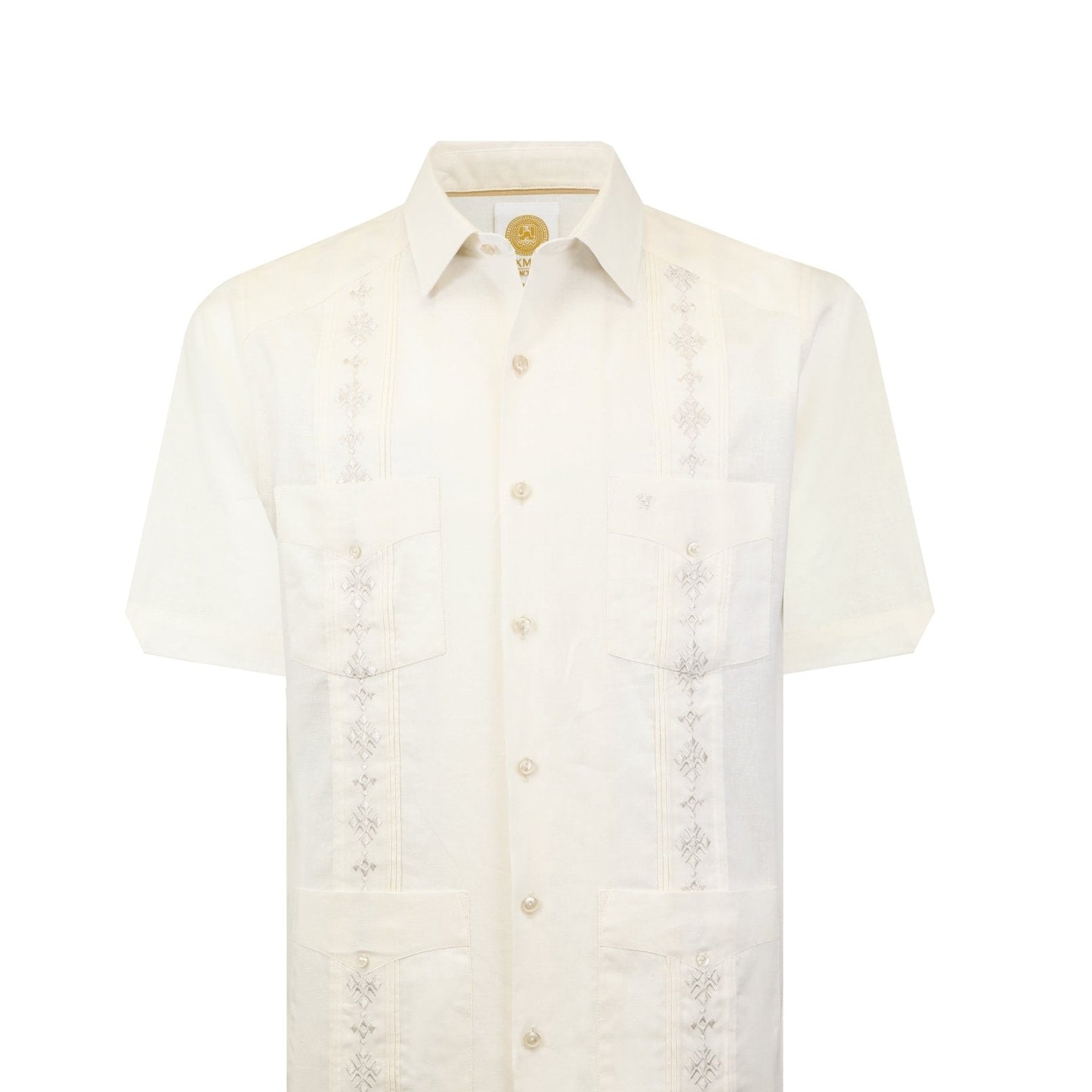 Manchester Guayabera Lino - Algodón Diseño Liso - Manchester