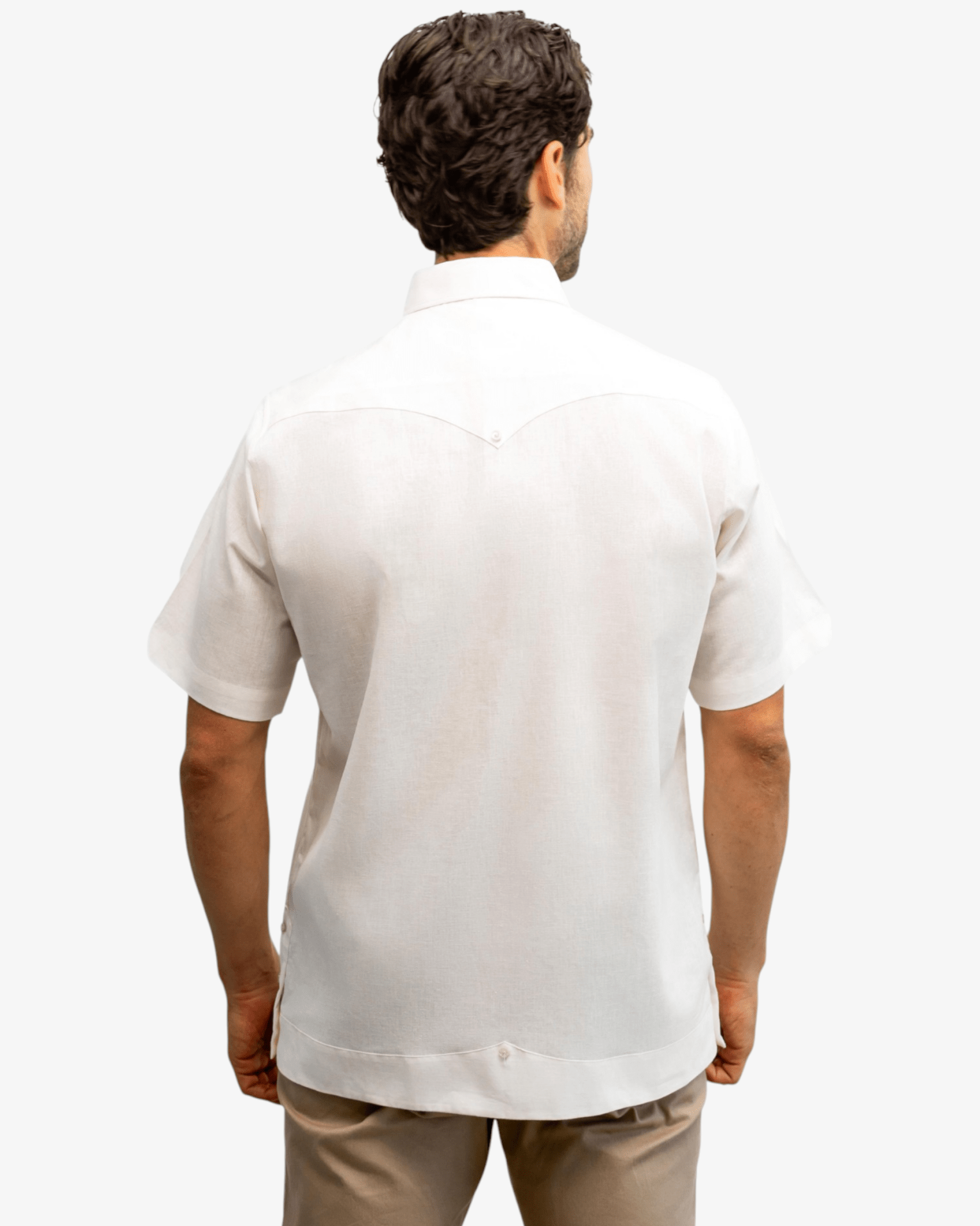 Manchester Guayabera Lino-Algodón Diseño Liso - Manchester