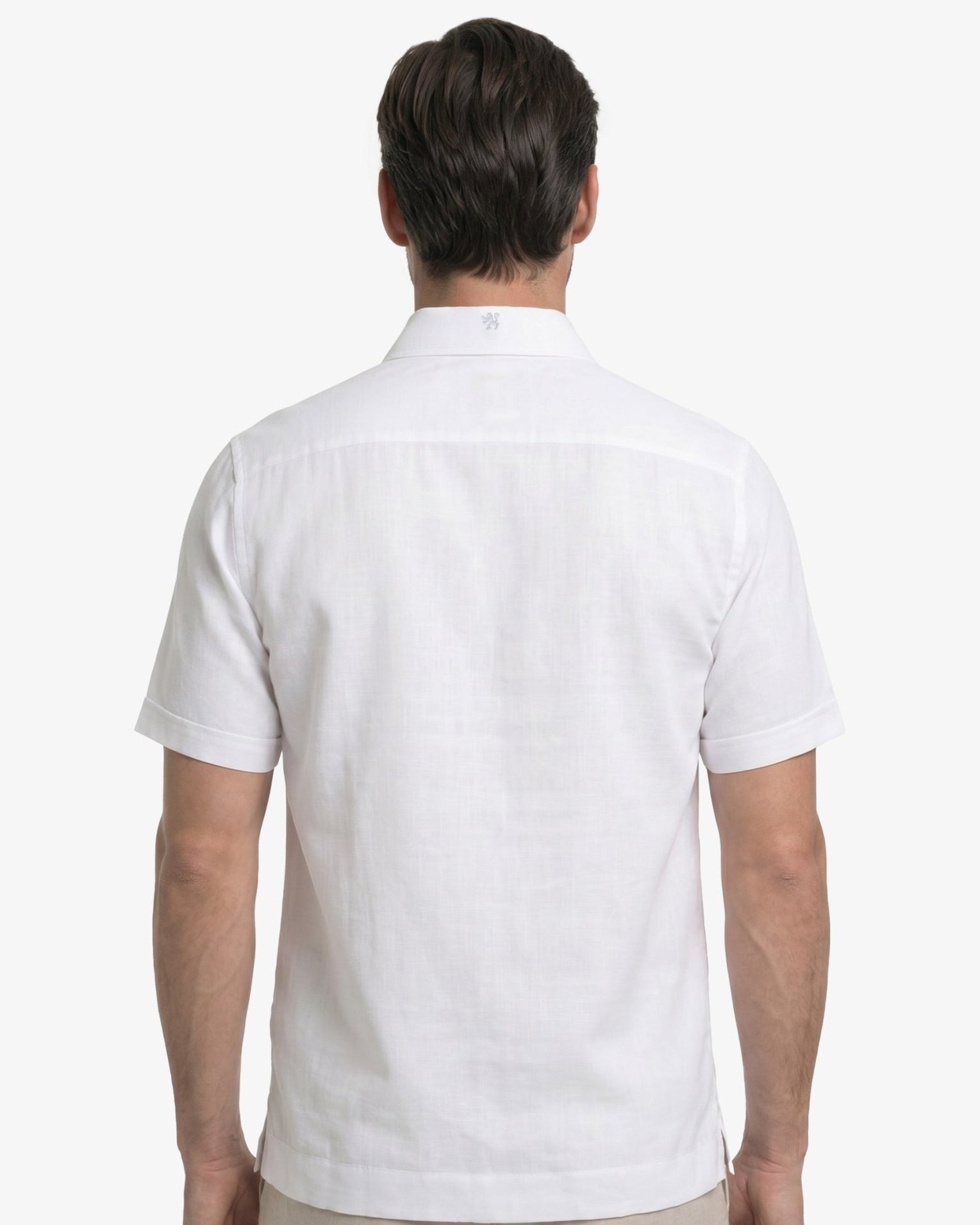 Manchester Guayabera Lisa Algodón-Poliéster Diseño Liso - Manchester