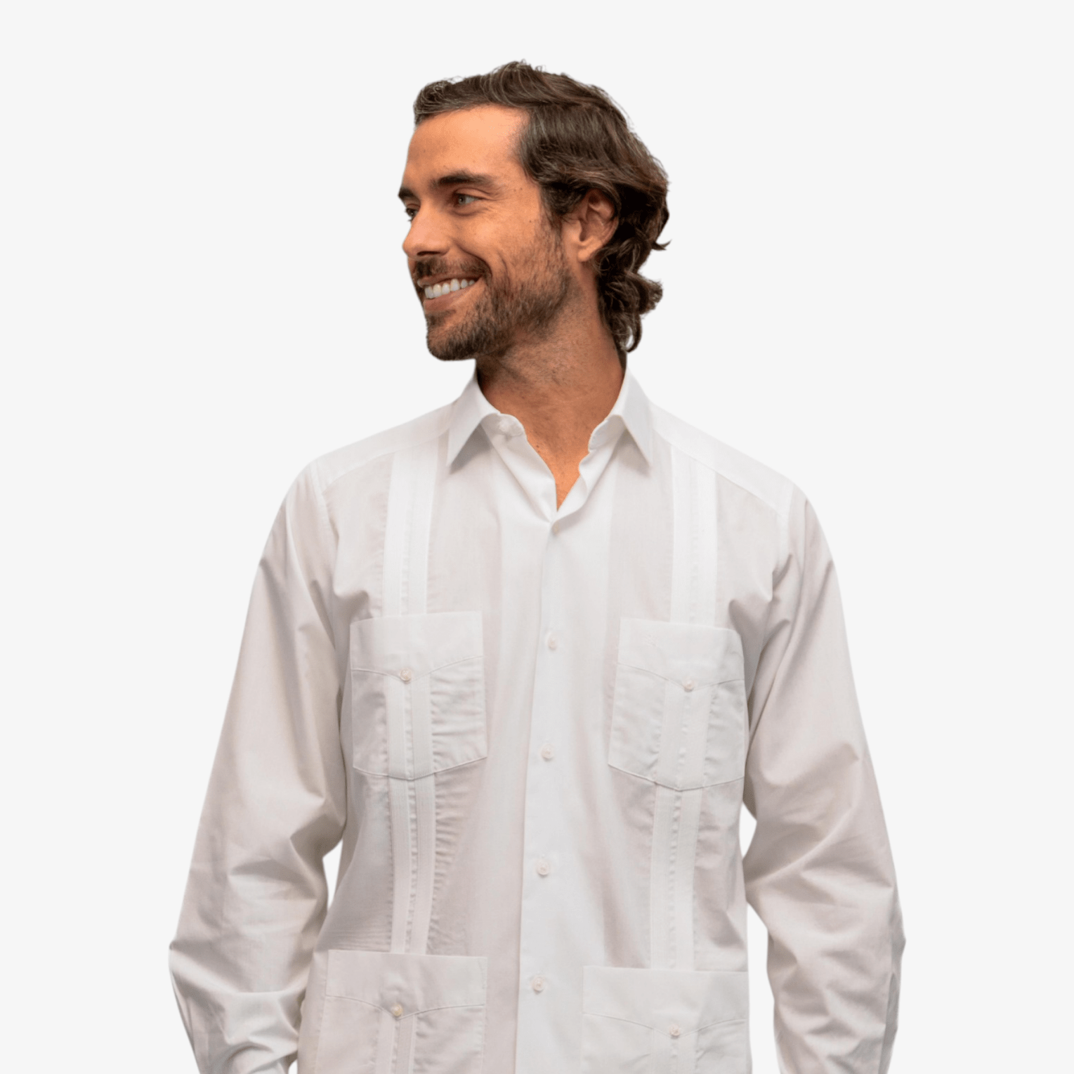 Manchester Guayabera Lisa Algodón y Poliéster - Manchester