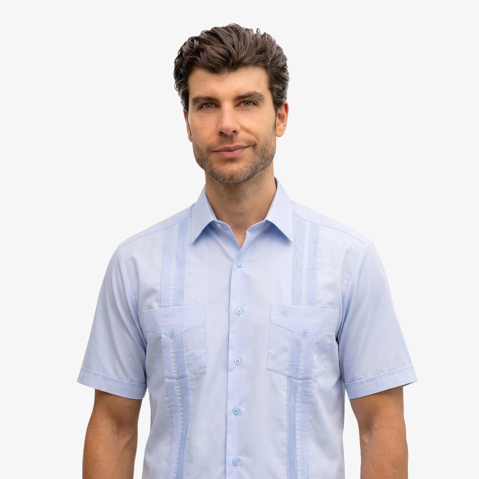 Manchester Guayabera Lisa Algodón y Poliéster - Manchester