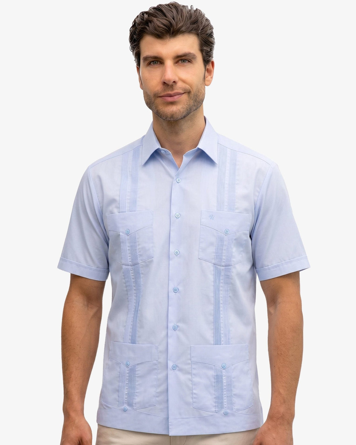 Manchester Guayabera Lisa Algodón y Poliéster - Manchester