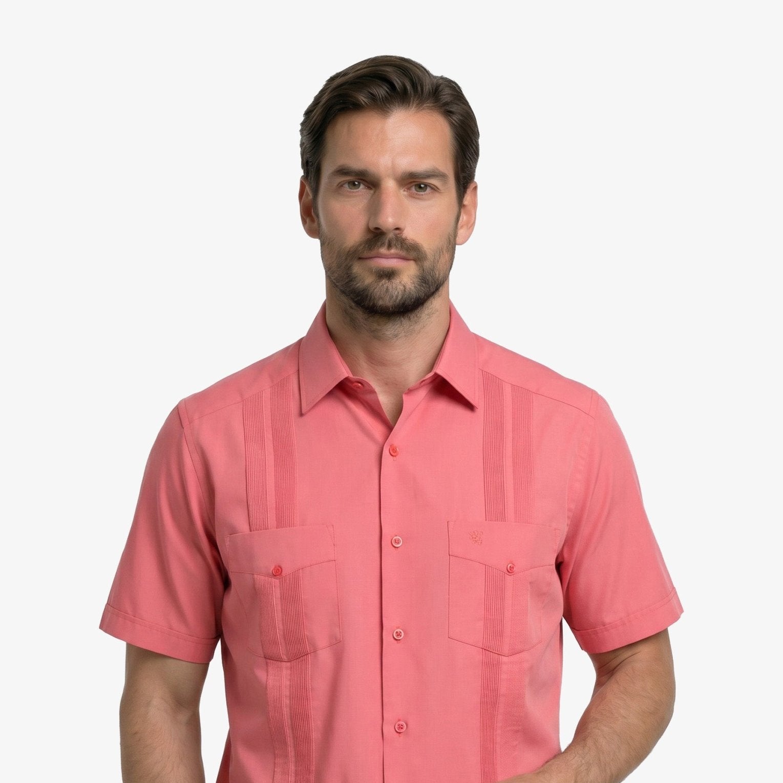 Manchester Guayabera Lisa Algodón y Poliéster - Manchester