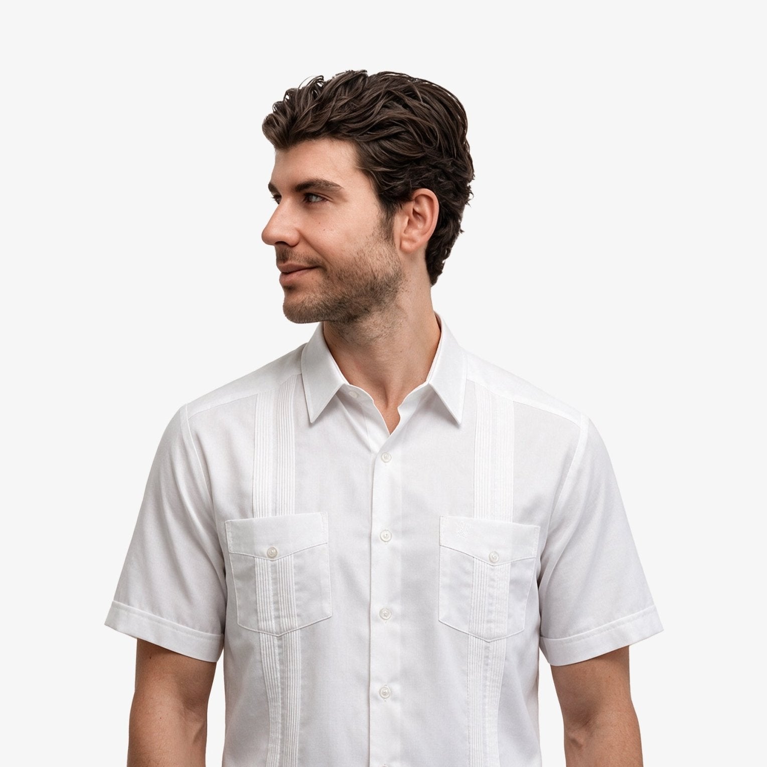 Manchester Guayabera Lisa Algodón y Poliéster - Manchester