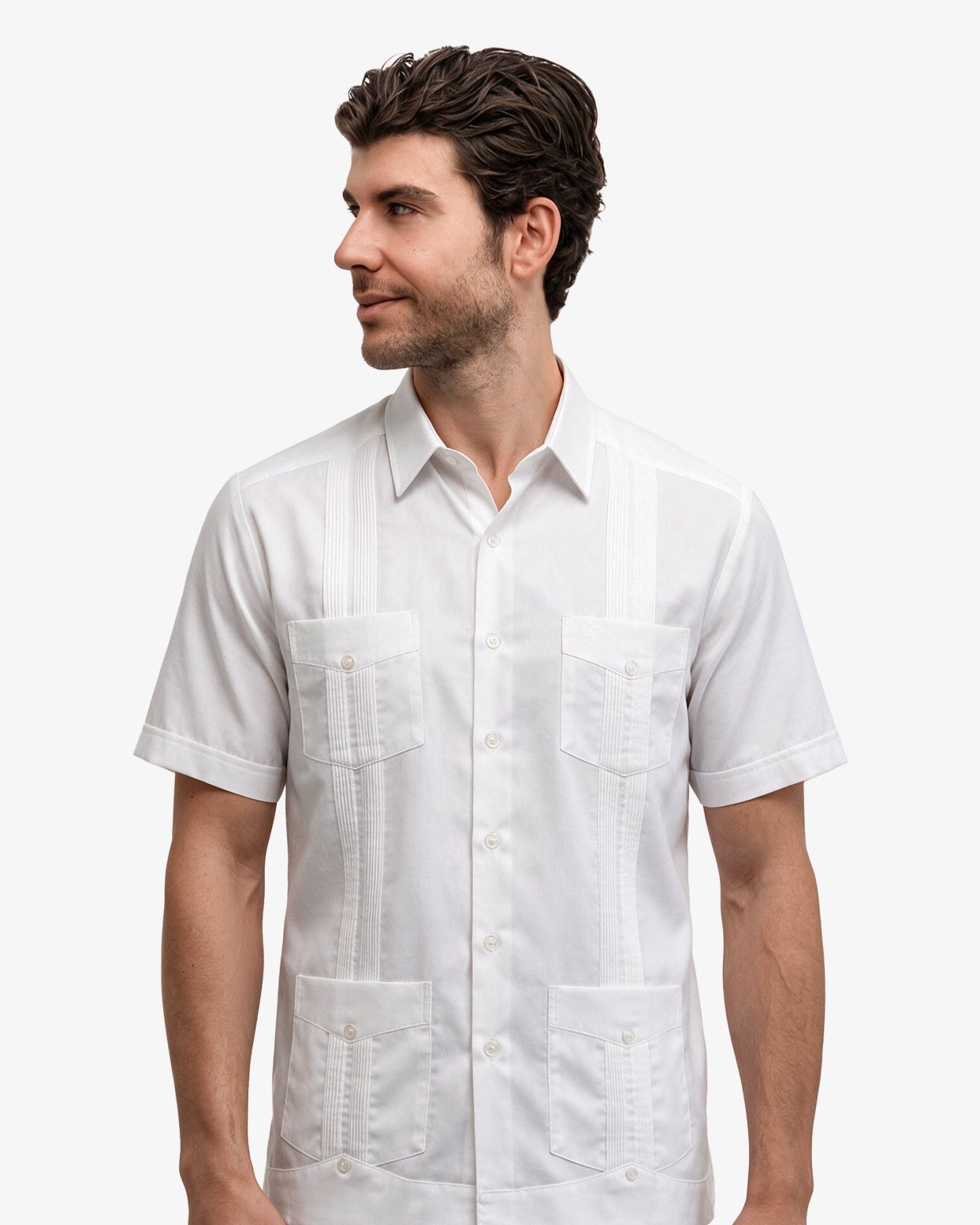 Manchester Guayabera Lisa Algodón y Poliéster - Manchester