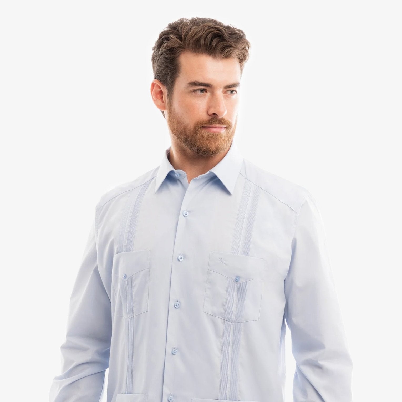 Manchester Guayabera Lisa Algodón y Poliéster - Manchester