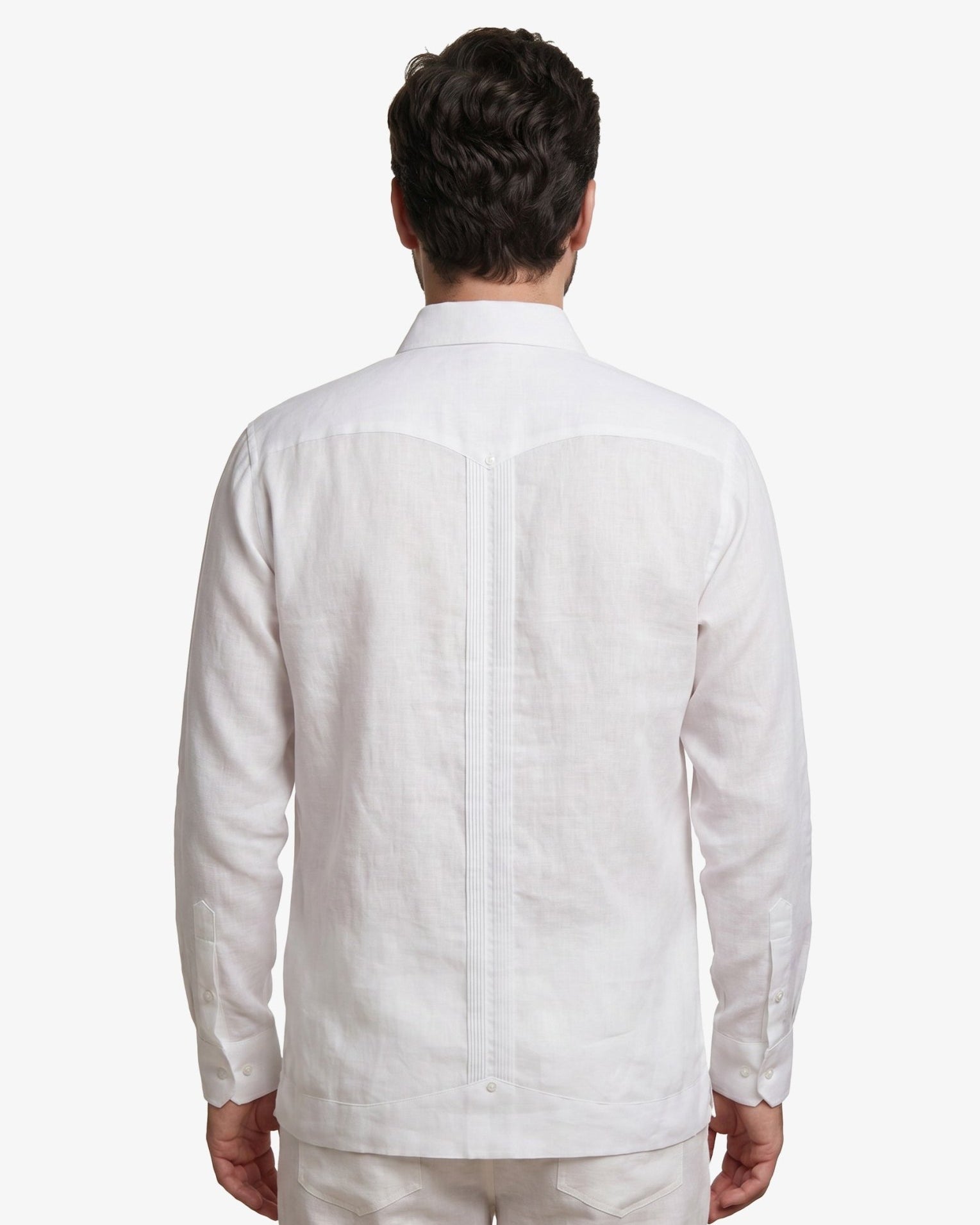 Manchester Guayabera Lisa Big and Tall Algodón y Poliéster - Manchester