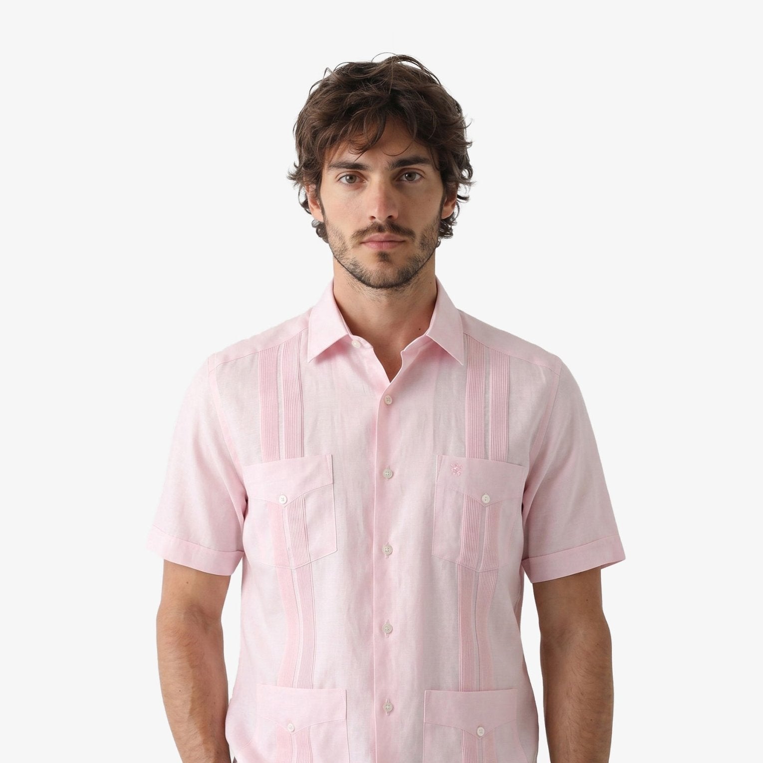 Manchester Guayabera Lisa Poliéster y Algodón - Manchester