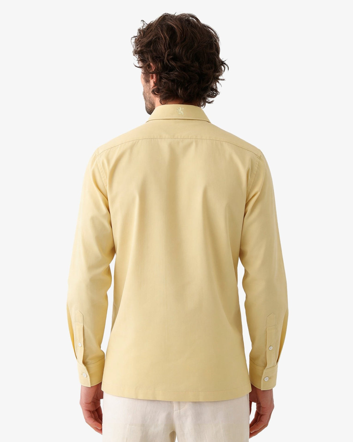 Manchester Guayabera sin Bolsas con Puño Convertible de Algodón y Poliéster - Manchester