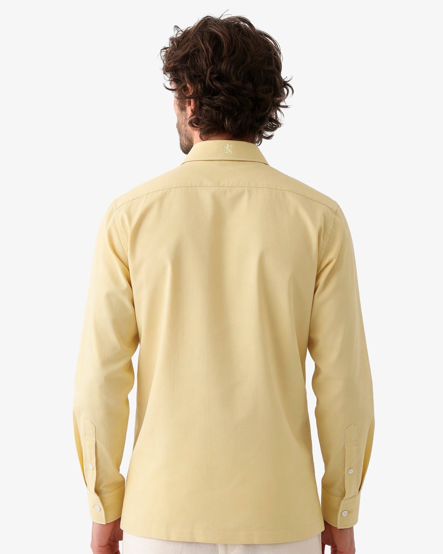 Manchester Guayabera sin Bolsas con Puño Convertible de Algodón y Poliéster - Manchester