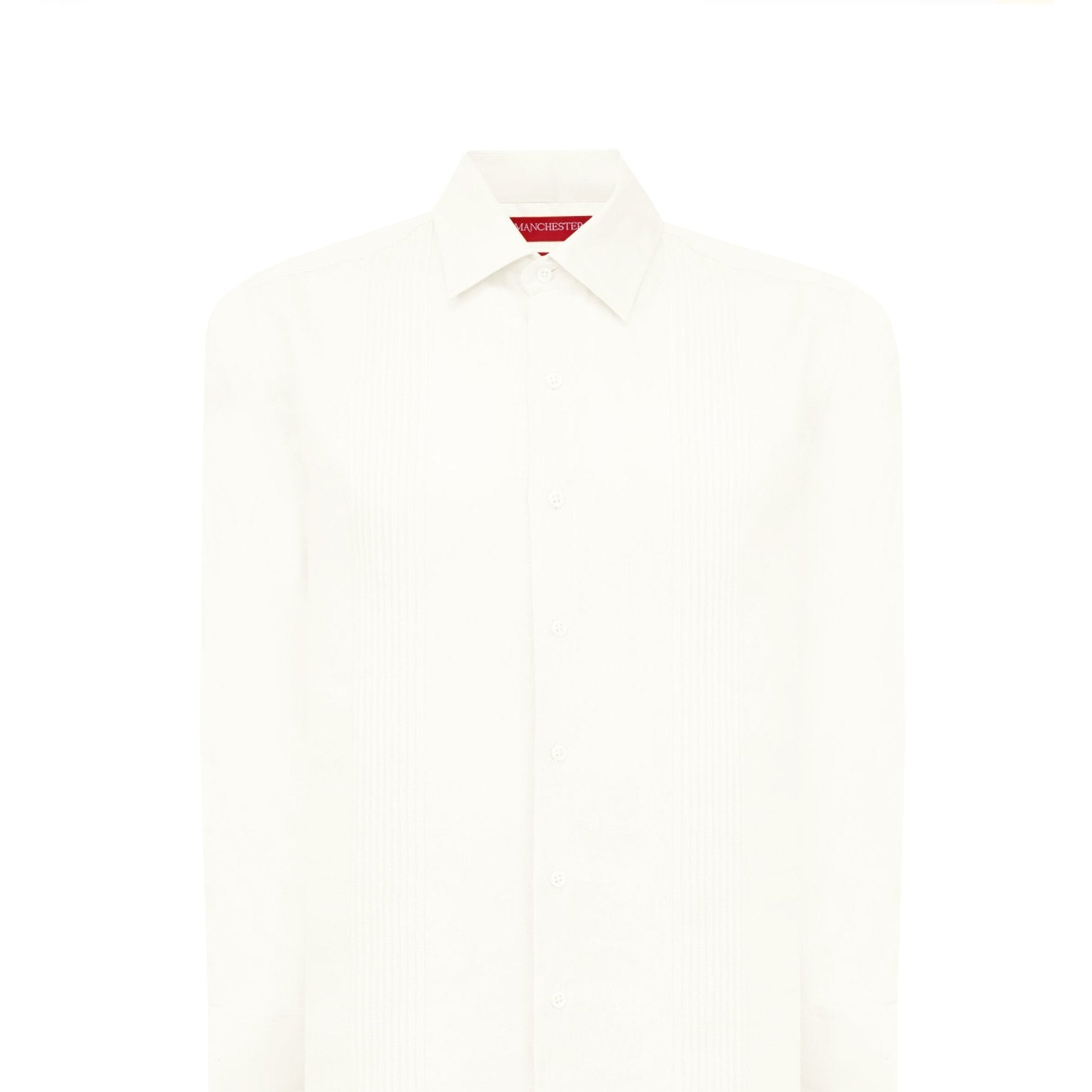 Manchester Guayabera sin Bolsas Slim Fit con Puño Convertible de Lino - Manchester