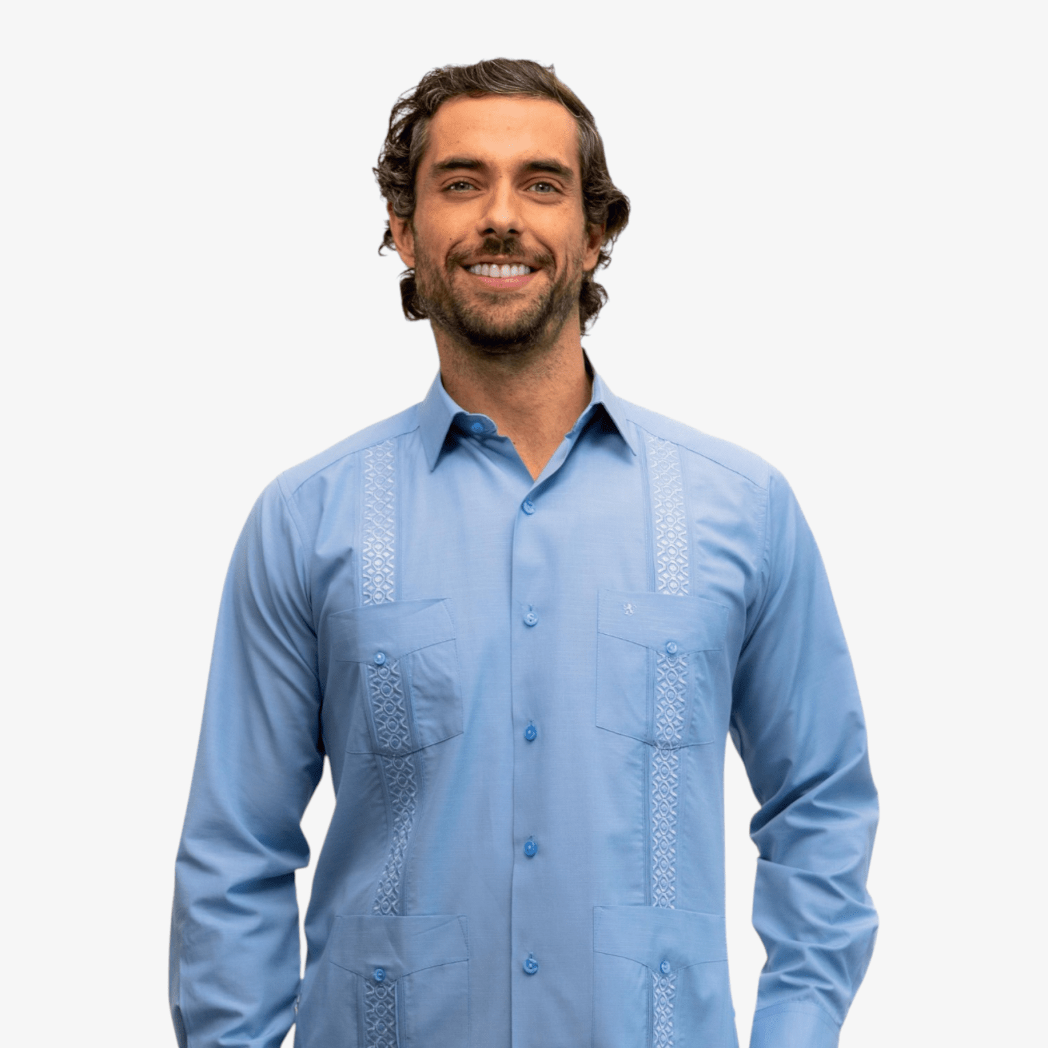 Manchester Guayabera Slim Fit Algodón-Poliéster - Manchester