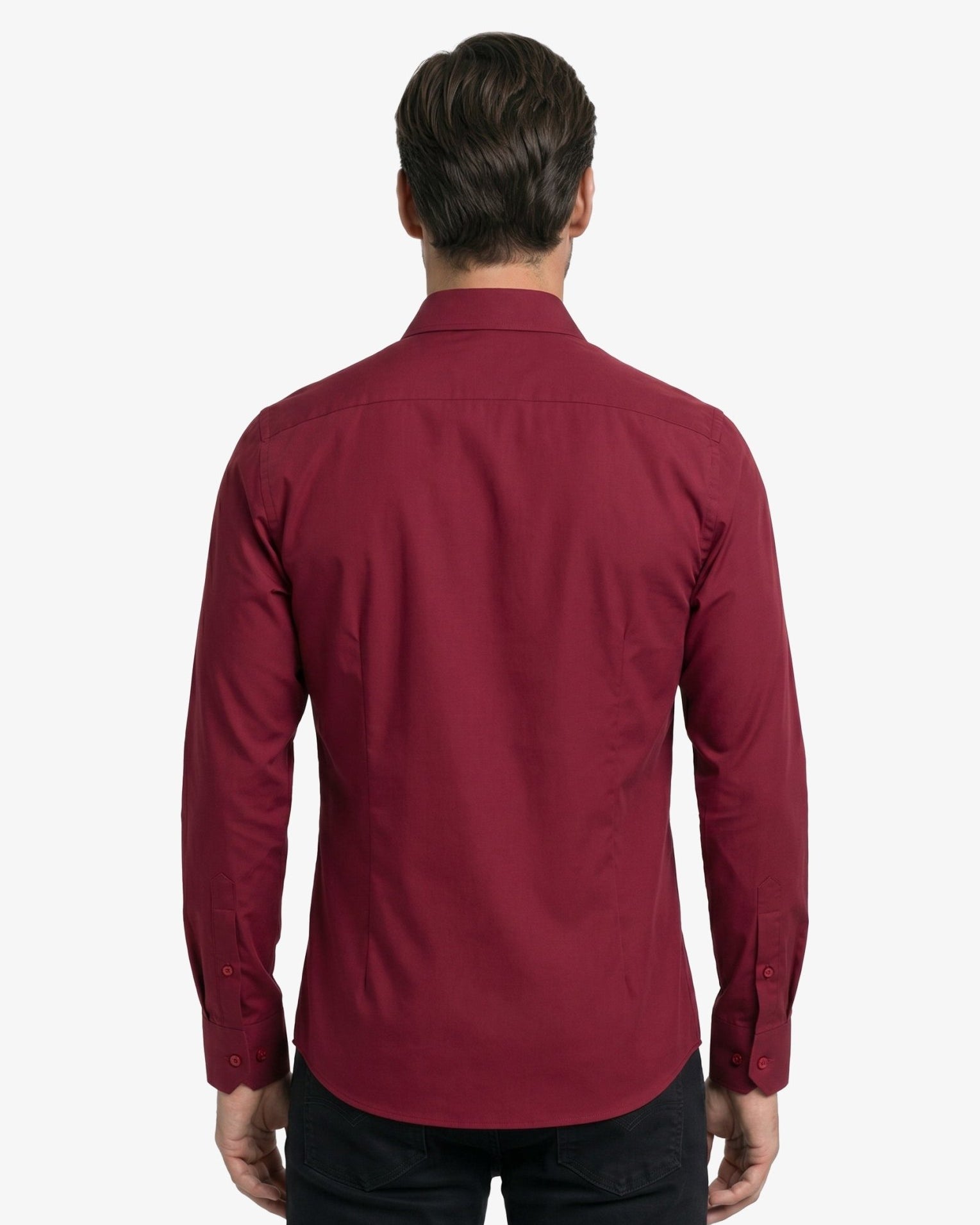 Manchester Guayabera Slim Fit Sin Bolsas Alforzas Bordado Elegante - Manchester