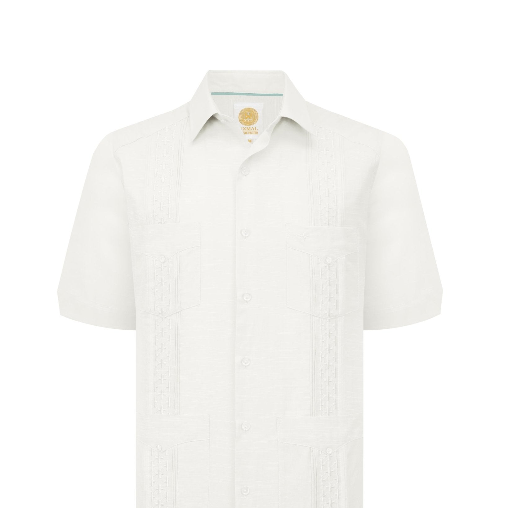 Manchester Guayabera Tradicional Alforzas Bordado Vertical - Manchester