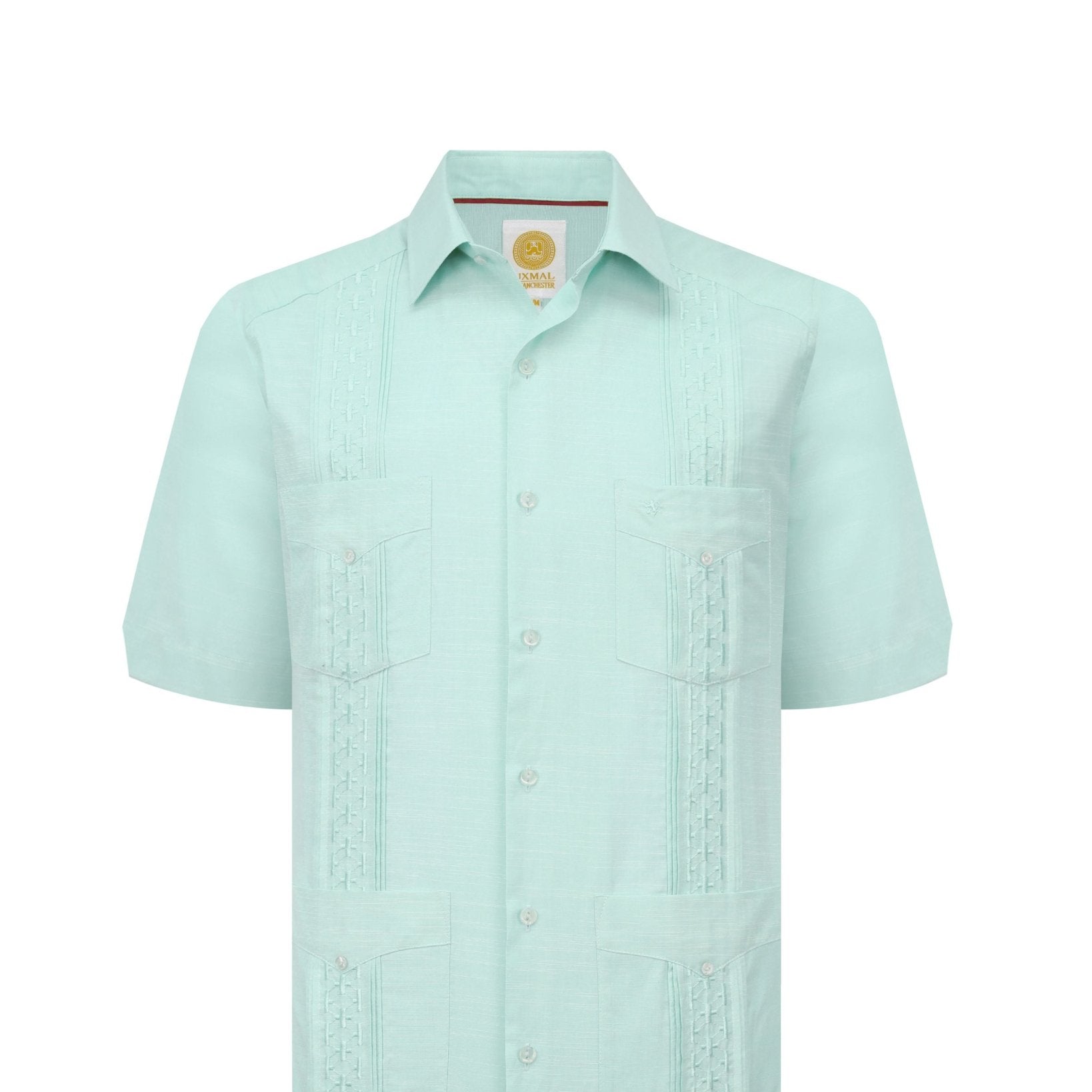 Manchester Guayabera Tradicional Alforzas Bordado Vertical - Manchester