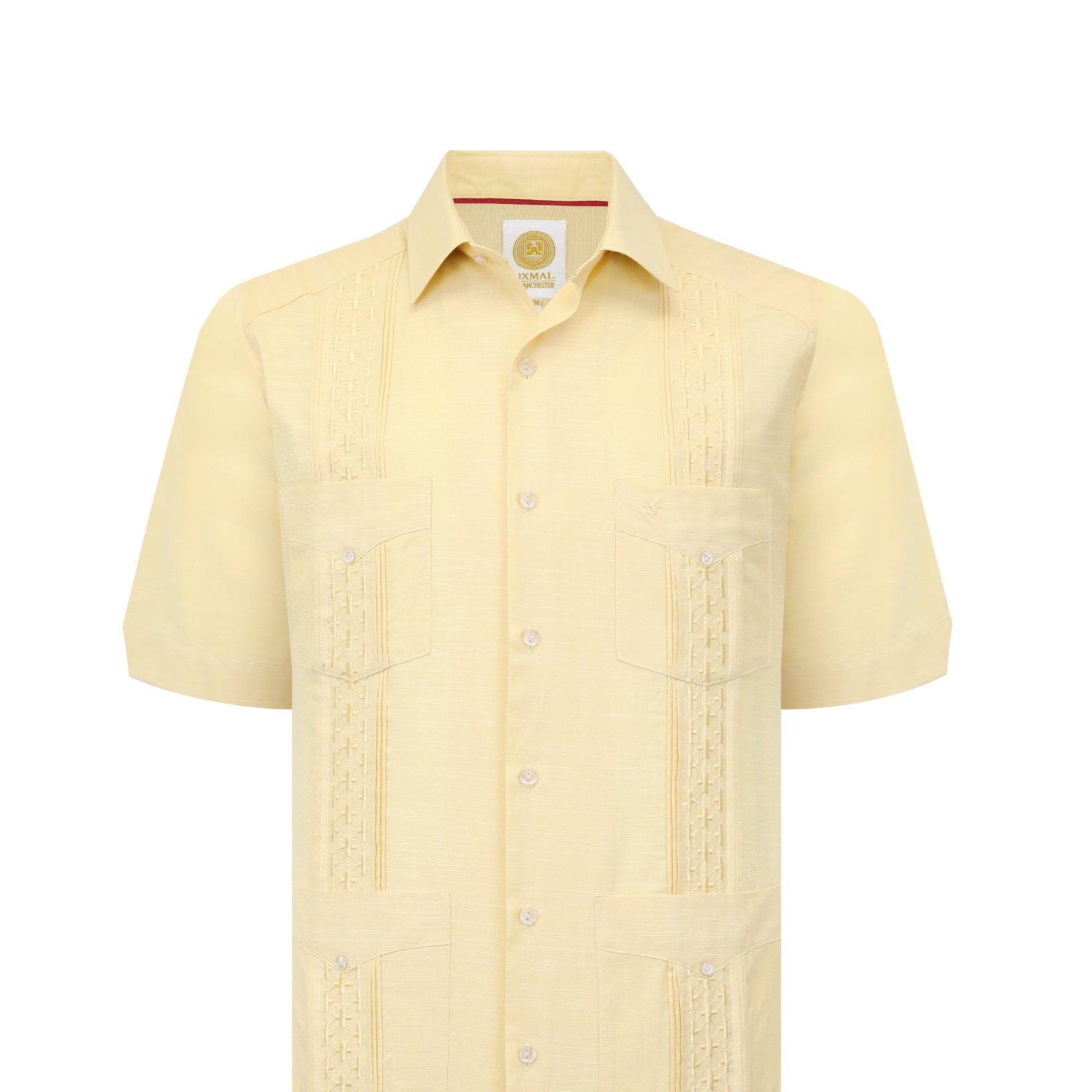 Manchester Guayabera Tradicional Alforzas Bordado Vertical - Manchester