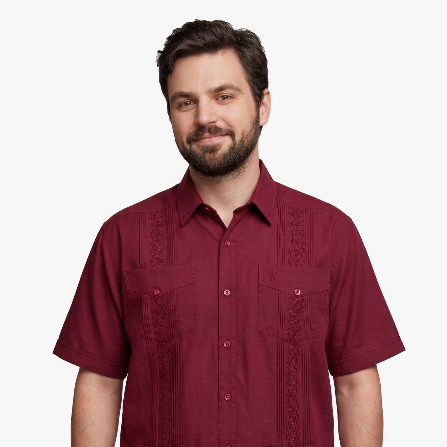 Manchester Guayabera Tradicional Big And Tall - Manga Corta - Manchester
