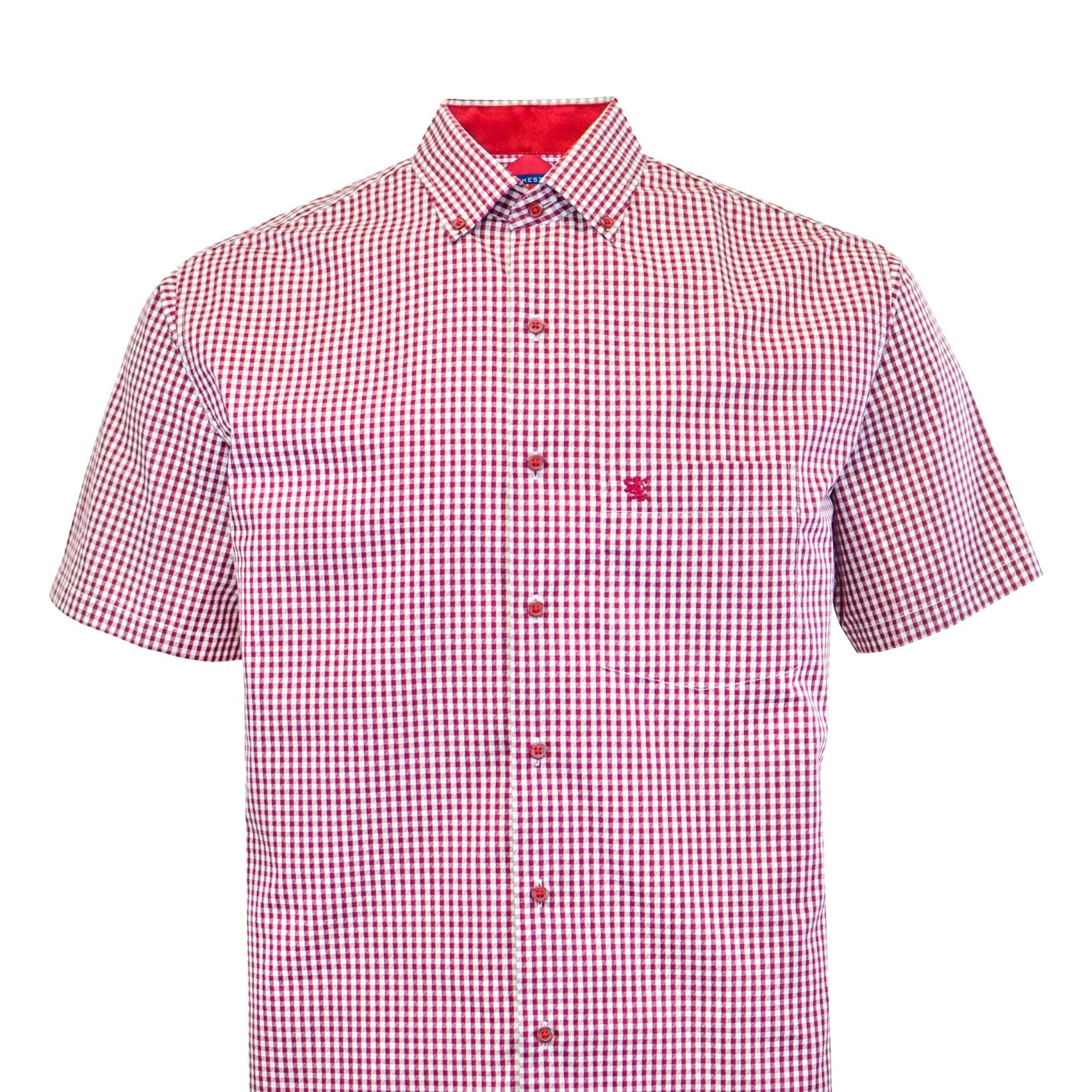 Manchester Junior Camisa Casual Mezcla de Algodón Cuello Ajustable - Manga Corta - Manchester