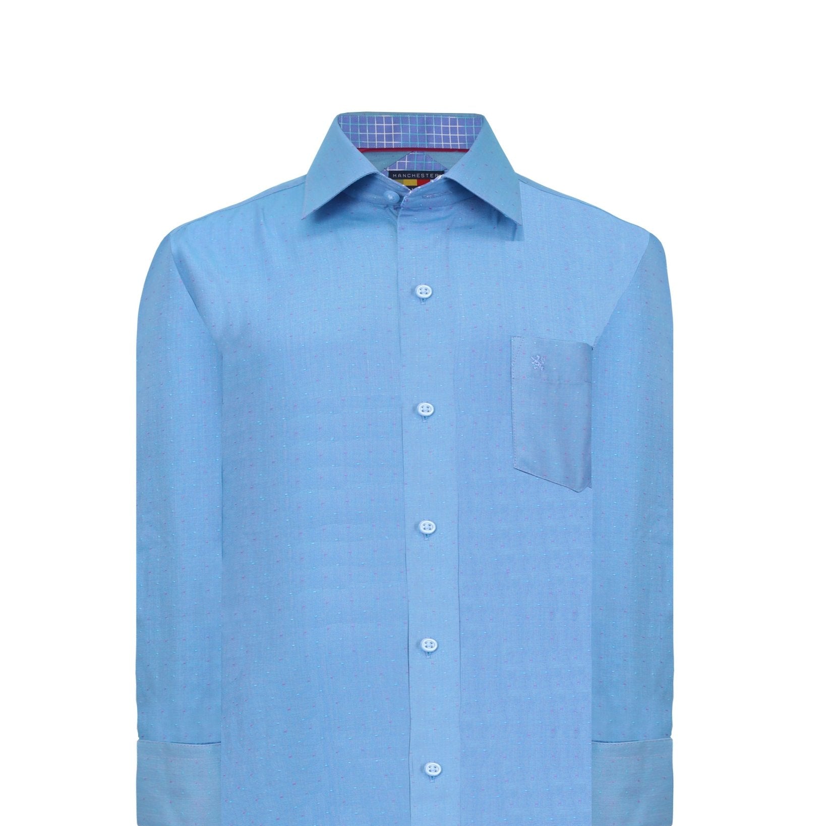 Manchester Junior Camisa de Vestir Mezcla de Algodón - Manga Larga - Manchester