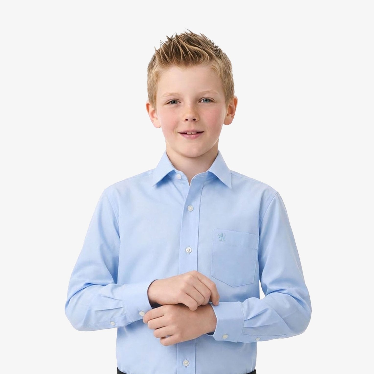 Manchester Junior Camisa de Vestir: Regular Fit Cuello Roma - Manchester