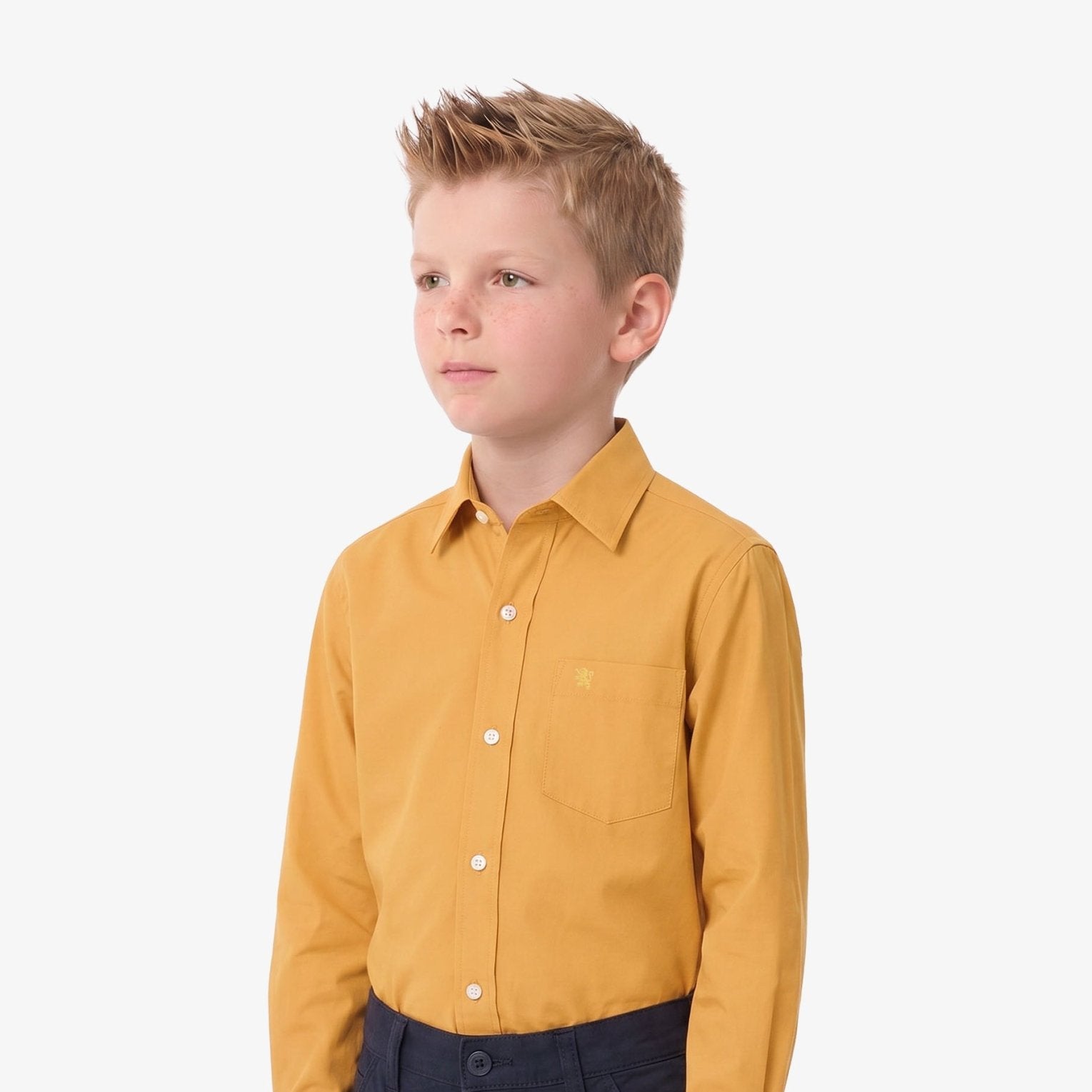 Manchester Junior Camisa de Vestir: Regular Fit Cuello Roma - Manchester