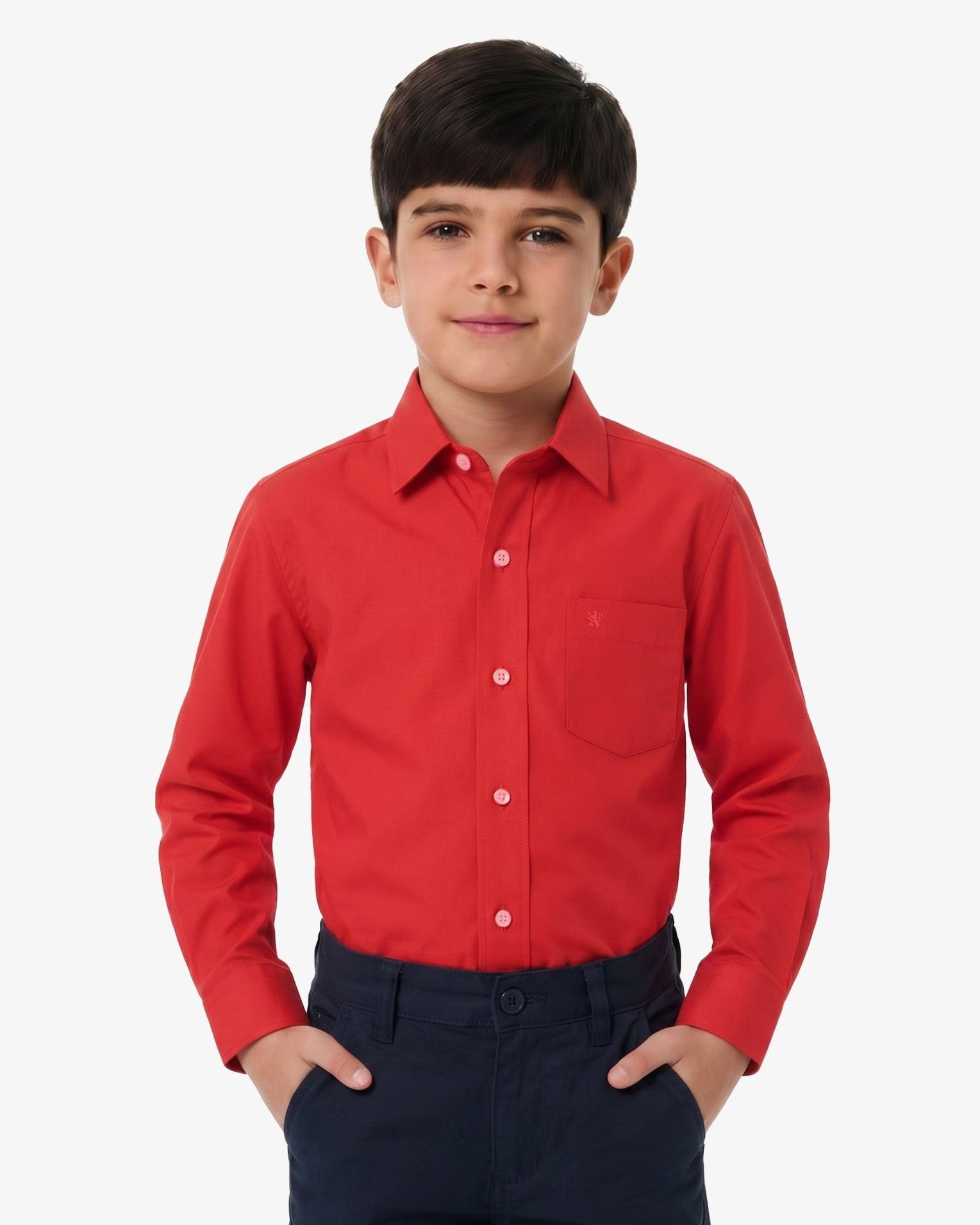 Manchester Junior Camisa de Vestir: Regular Fit Cuello Roma - Manchester