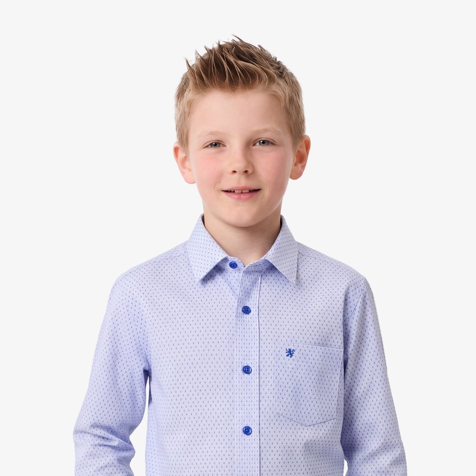 Manchester Junior Camisa Vestir Manga Larga Lisa - Manchester