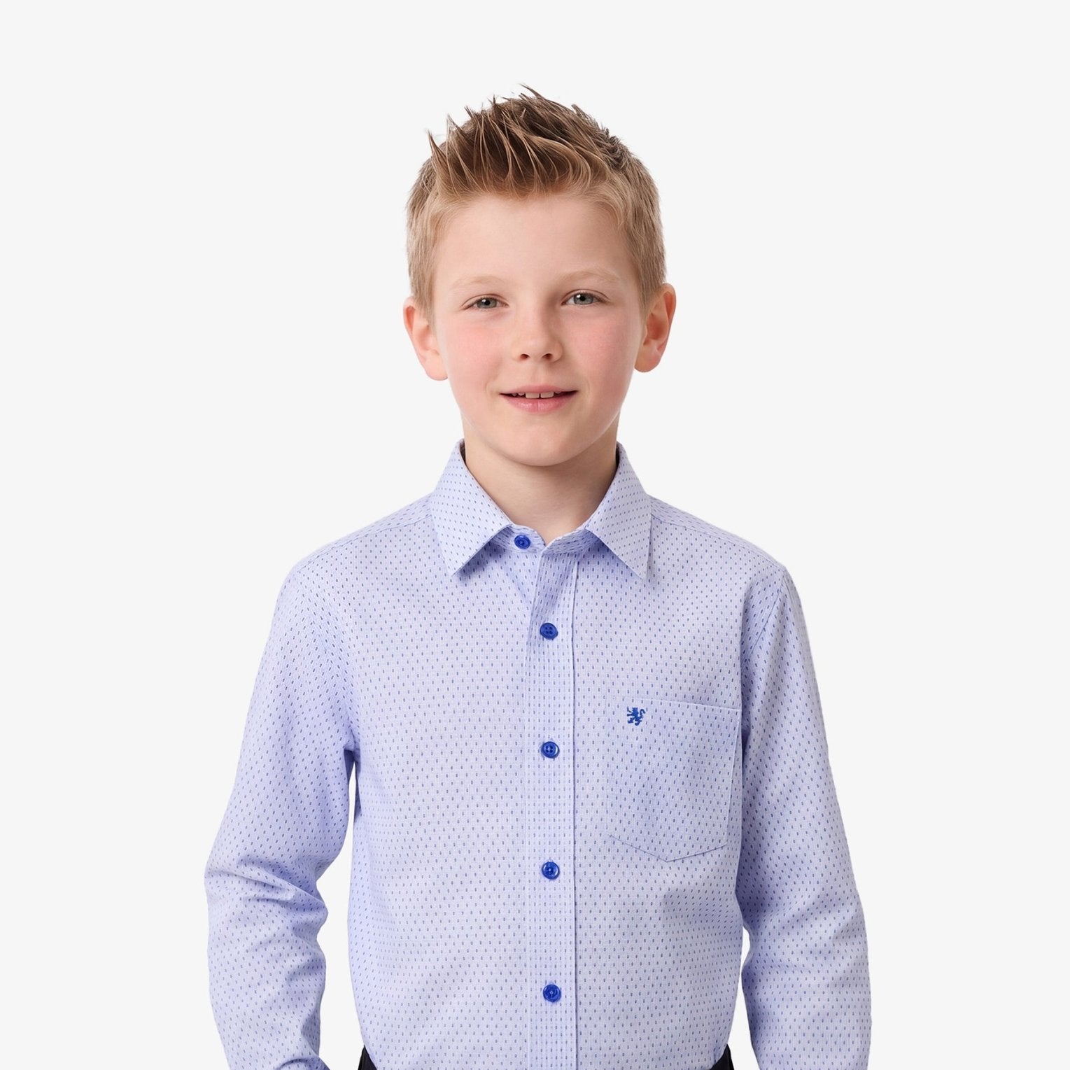 Manchester Junior Camisa Vestir Manga Larga Lisa - Manchester