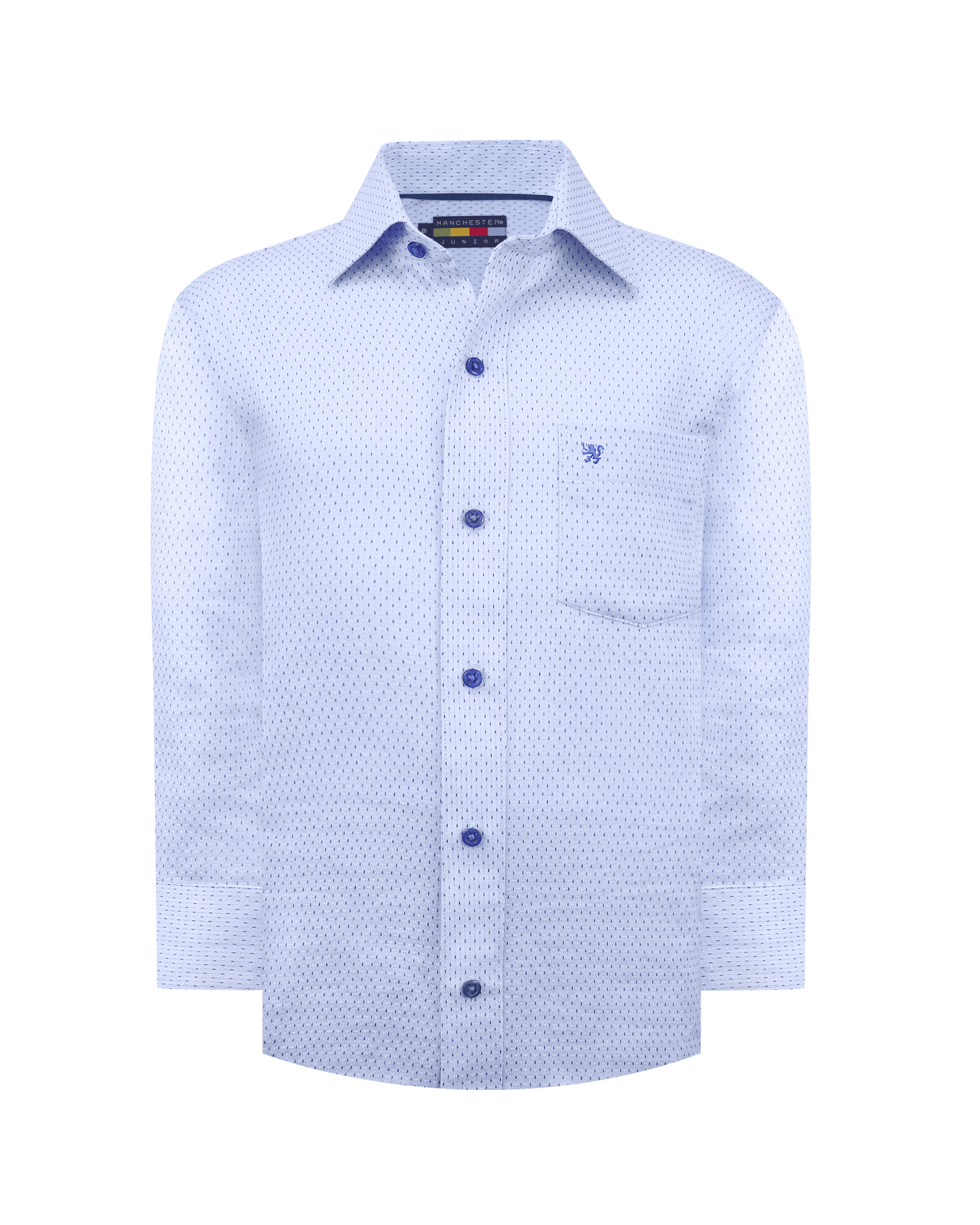 Manchester Junior Camisa Vestir Manga Larga Lisa - Manchester