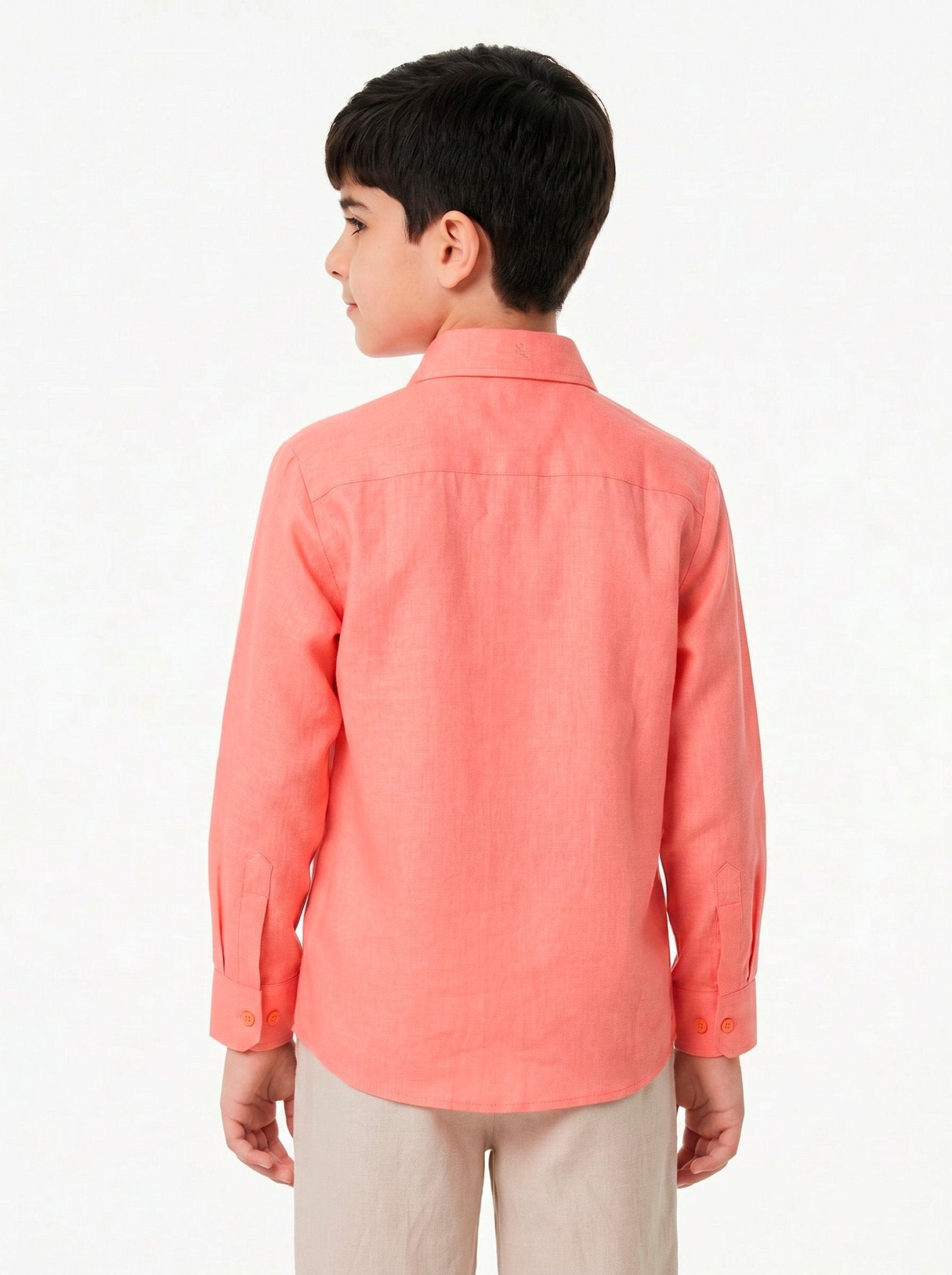 Manchester Junior Guayabera 100% Lino - Manga Larga - Manchester