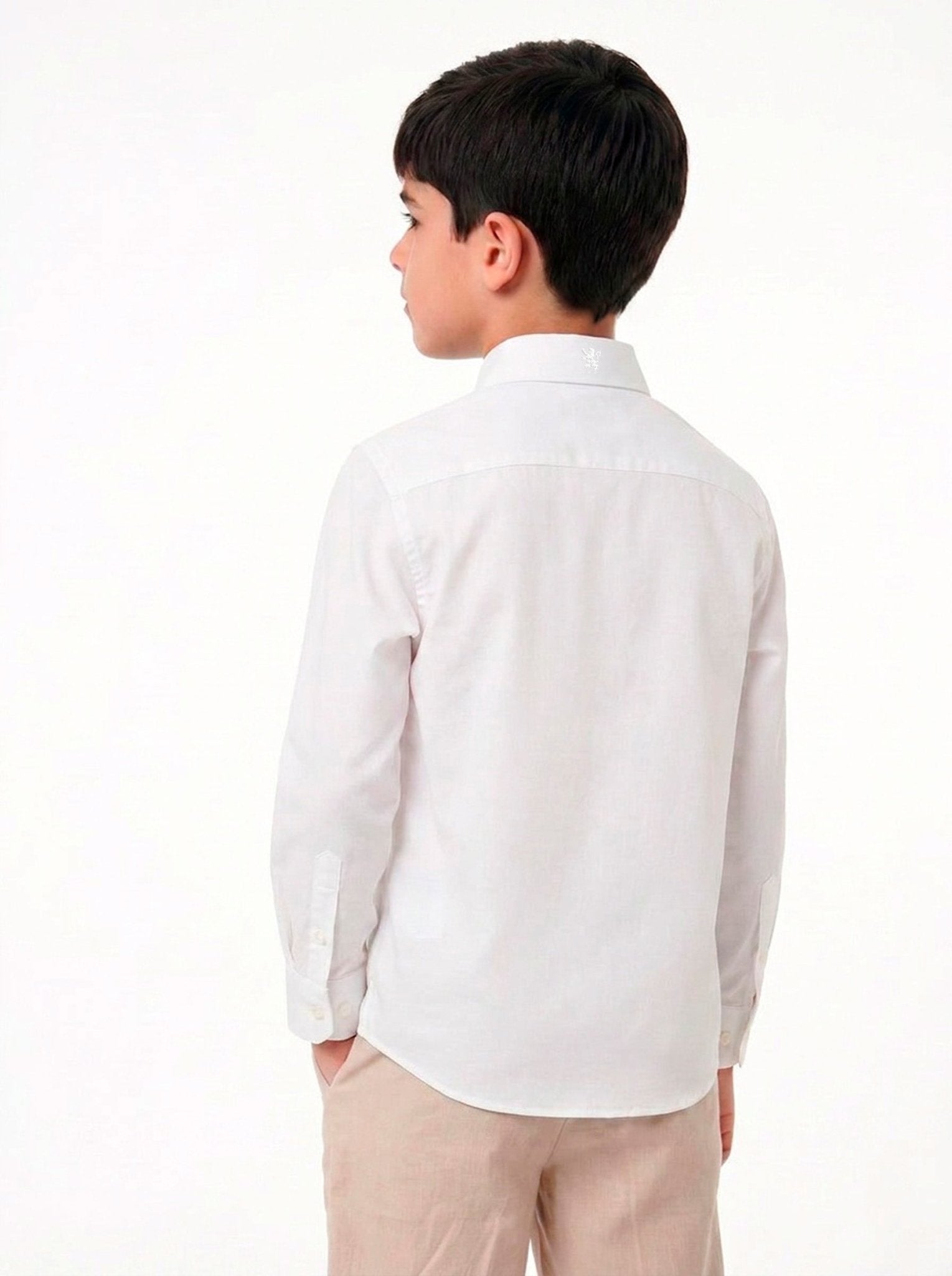 Manchester Junior Guayabera 100% Lino - Manga Larga - Manchester