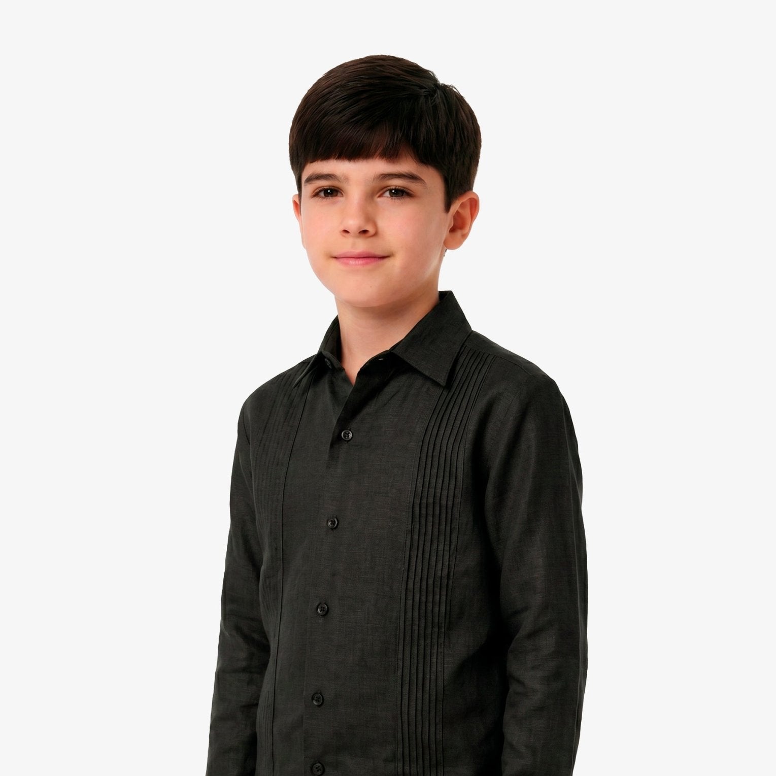 Manchester Junior Guayabera 100% Lino - Manga Larga - Manchester