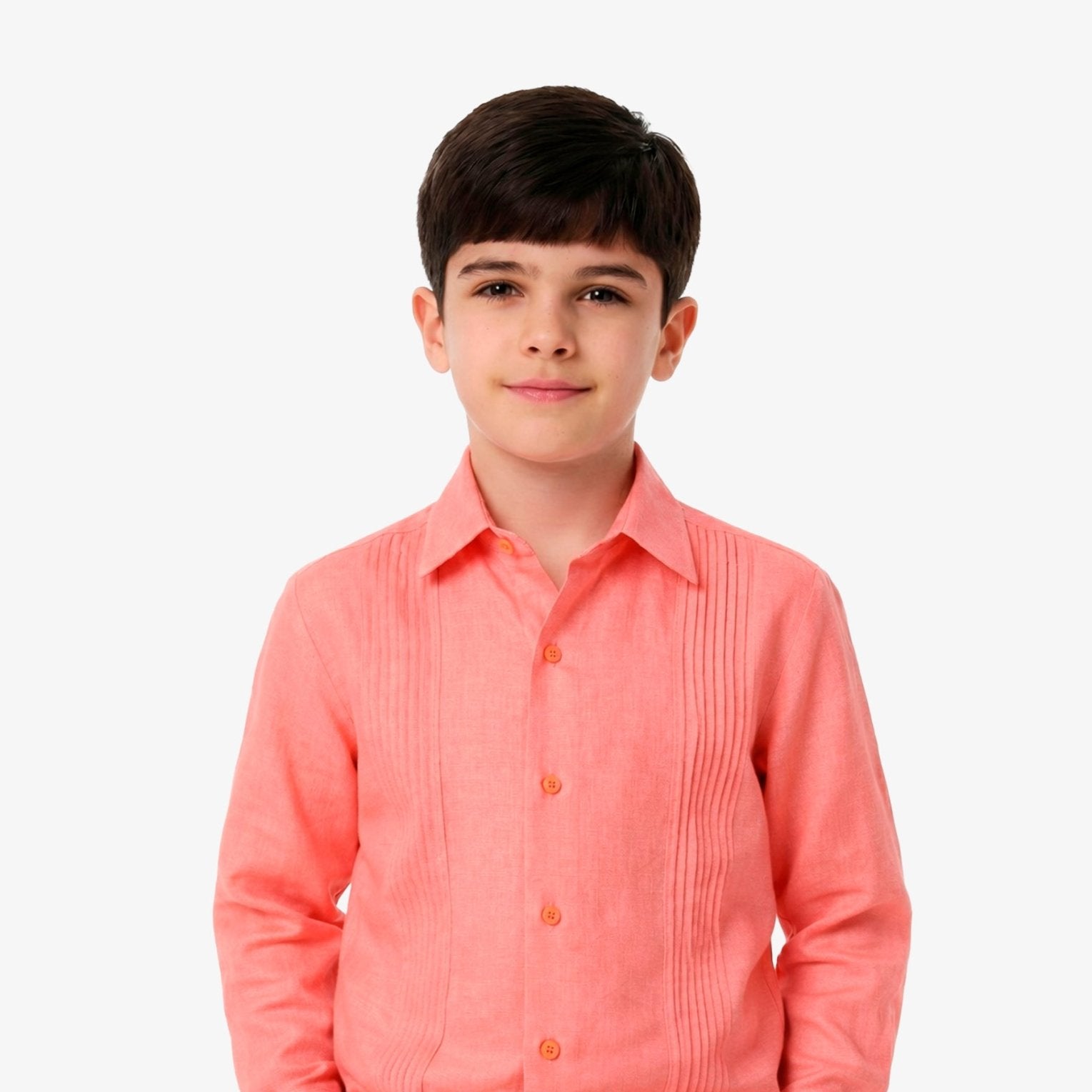 Manchester Junior Guayabera 100% Lino - Manga Larga - Manchester