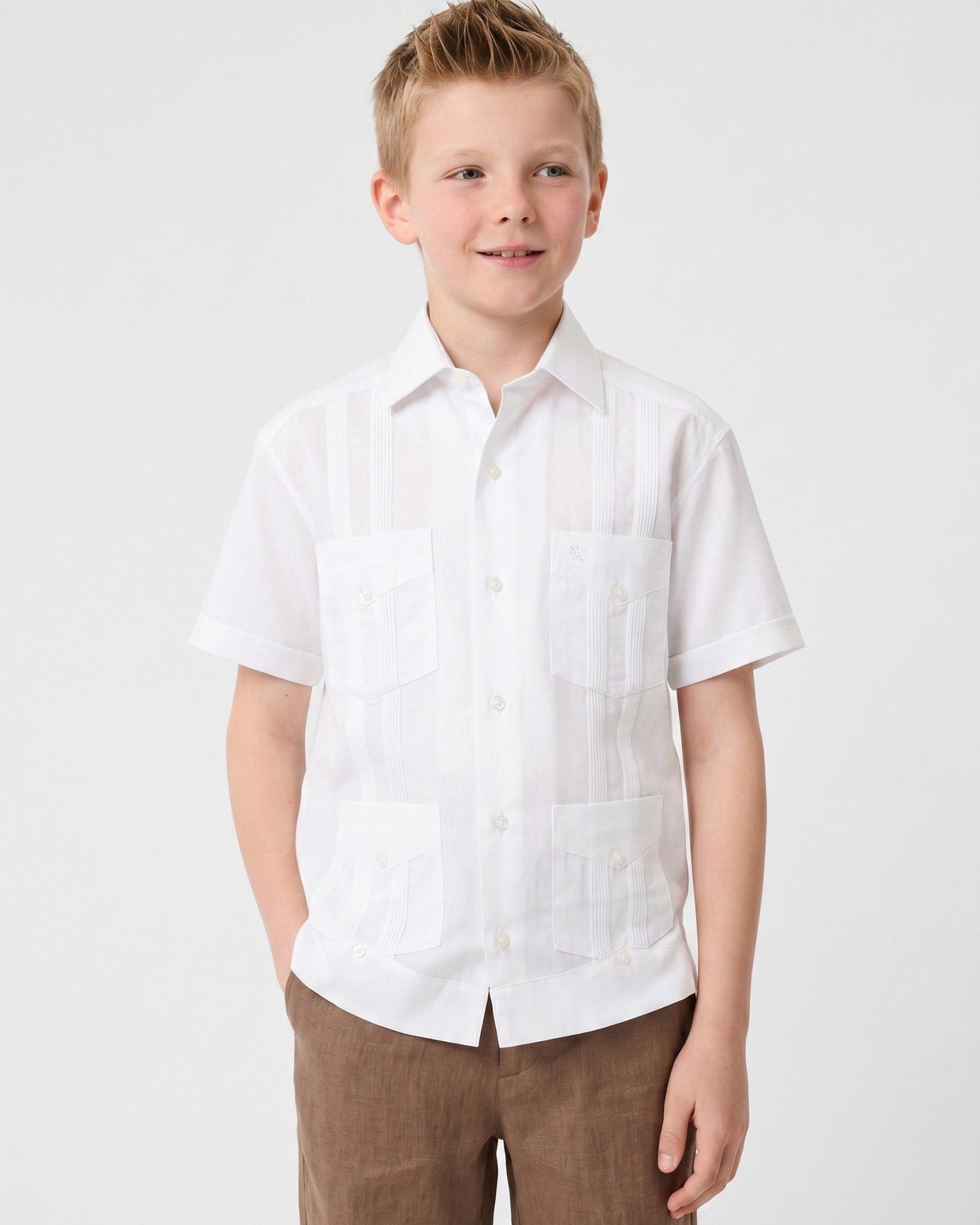 Manchester Junior Guayabera Algodón y Poliéster - Manchester