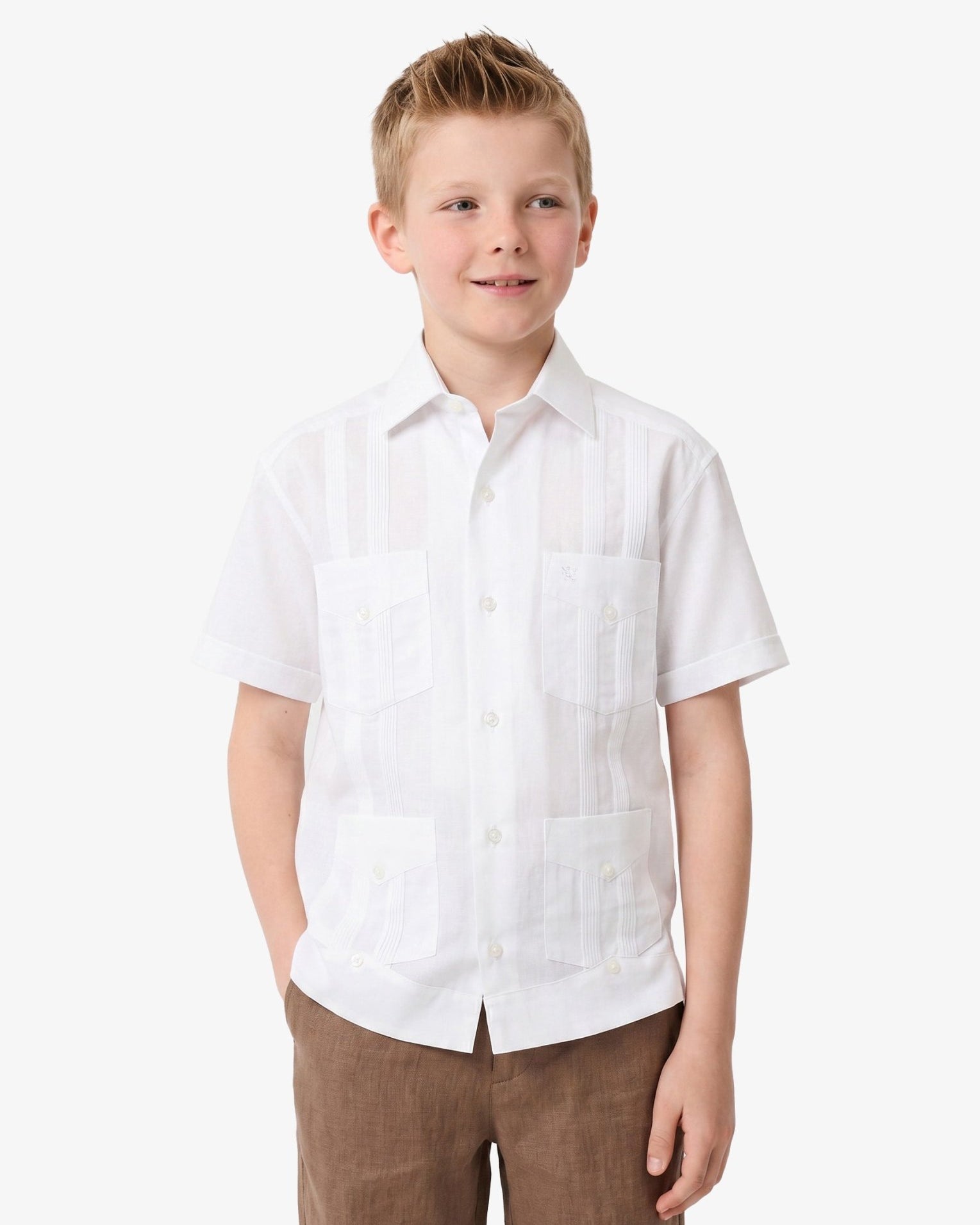 Manchester Junior Guayabera Algodón y Poliéster - Manchester